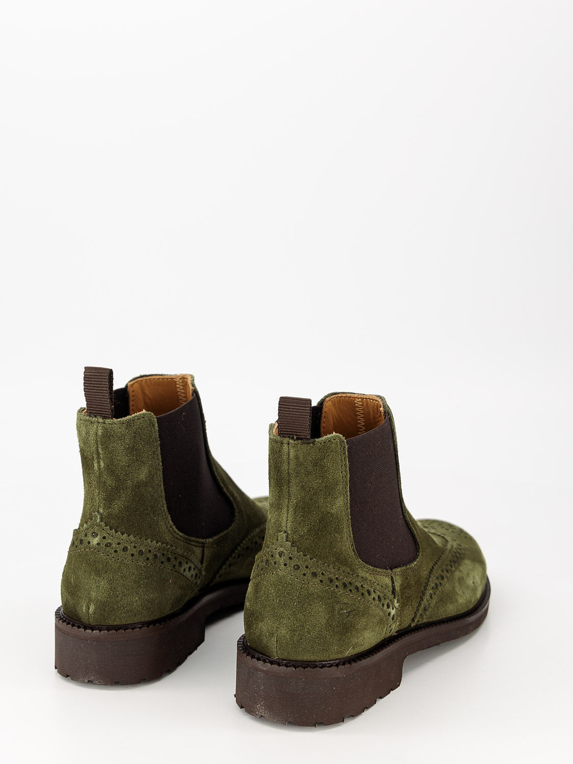 Gallucci Kids Ankle Boots Olive Green in Olive Green 1666277694-3301676066-6.jpg | NICKIS.com