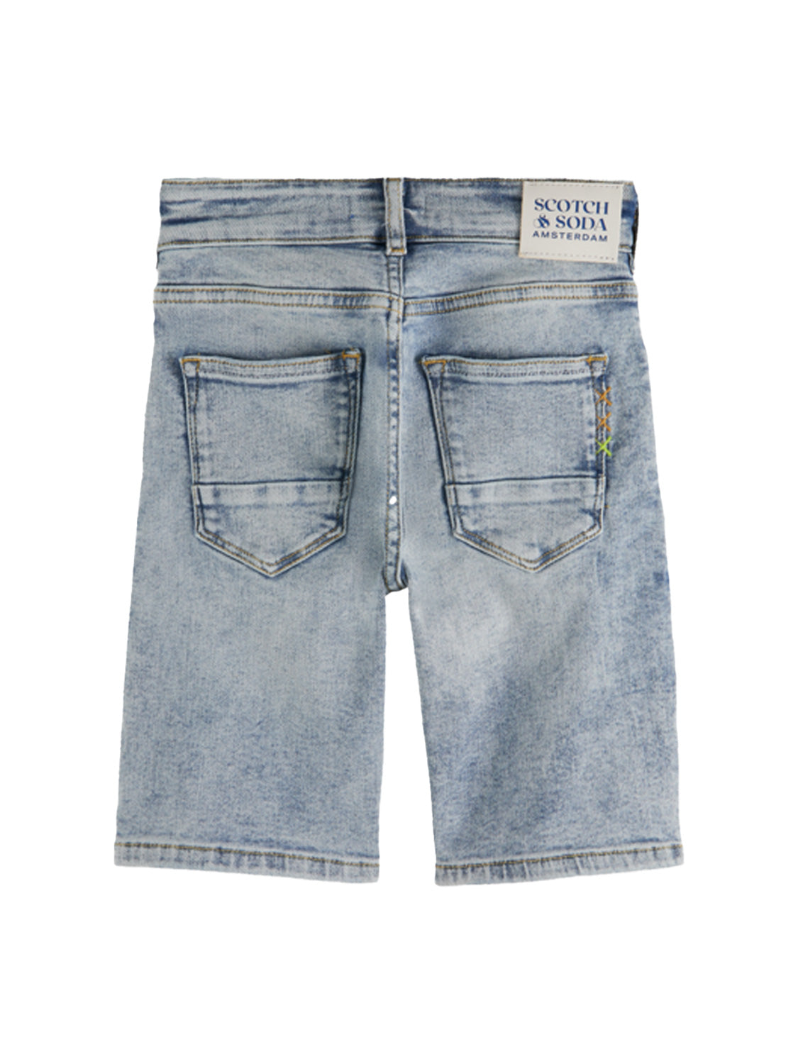 Scotch & Soda Kids Shorts Strummer slim Blue in Blue 1682330997-6708228375-4.jpg | NICKIS.com