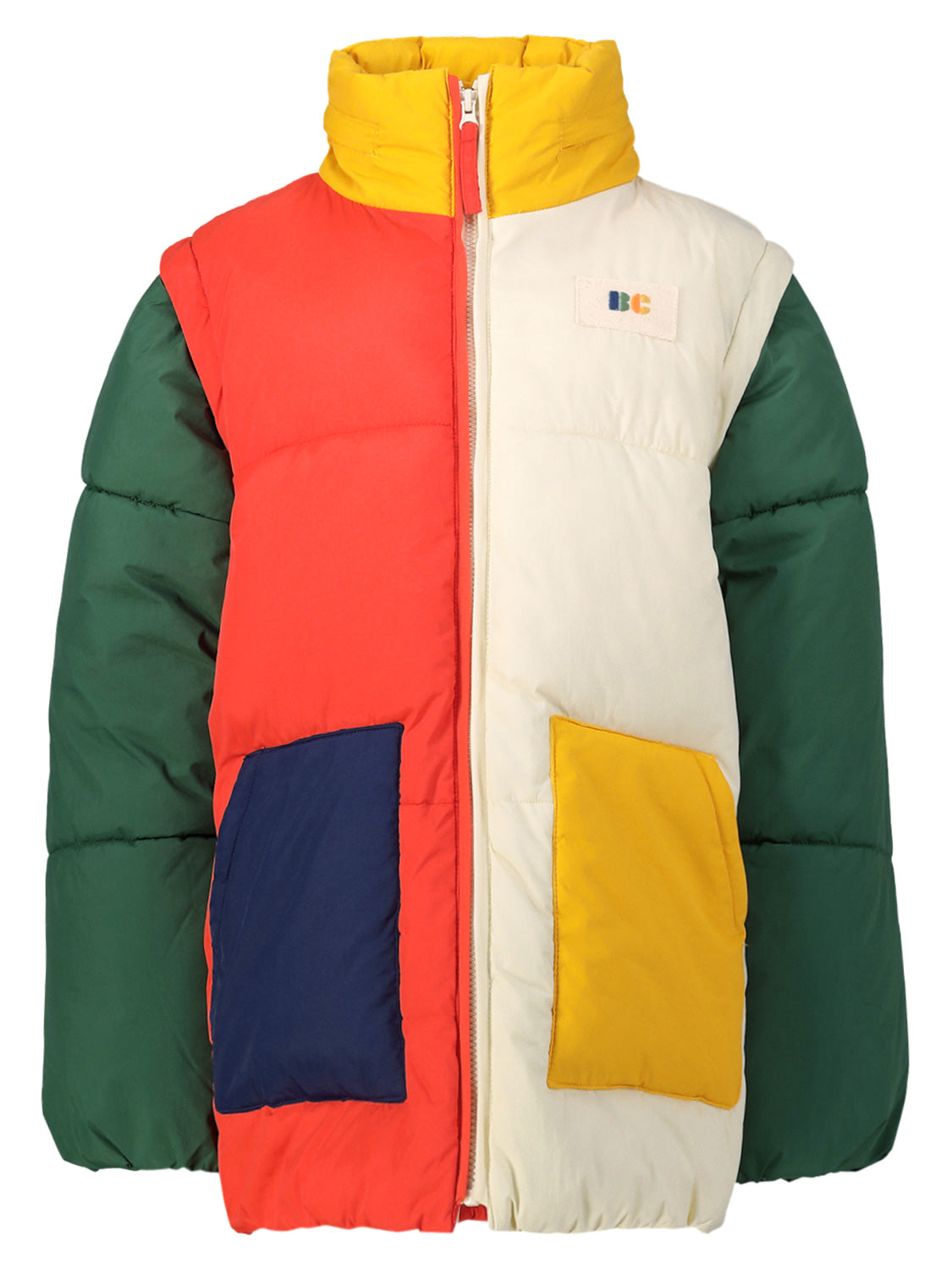 Color block winter jacket on sale