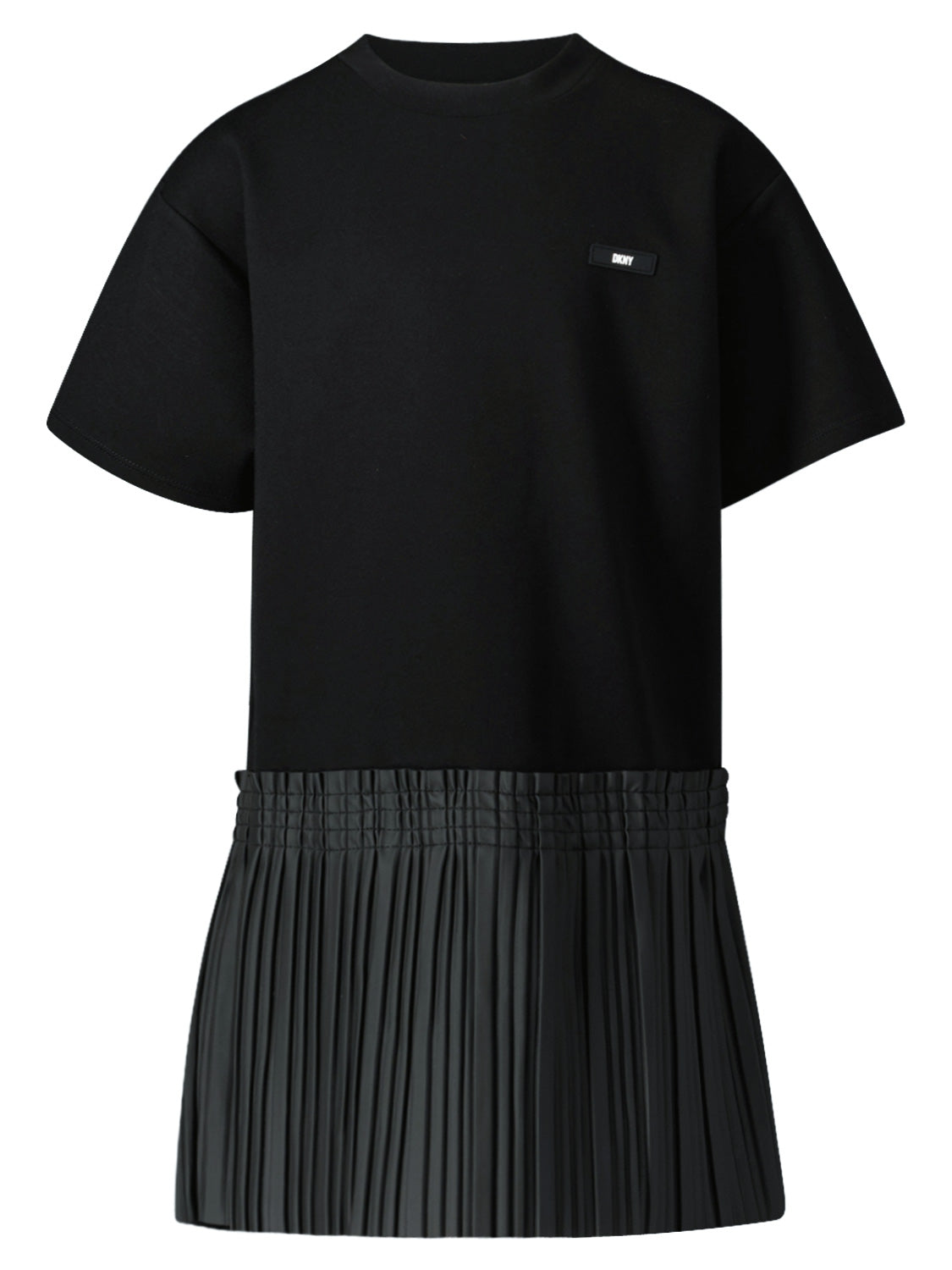 Dkny black pleated dress shops