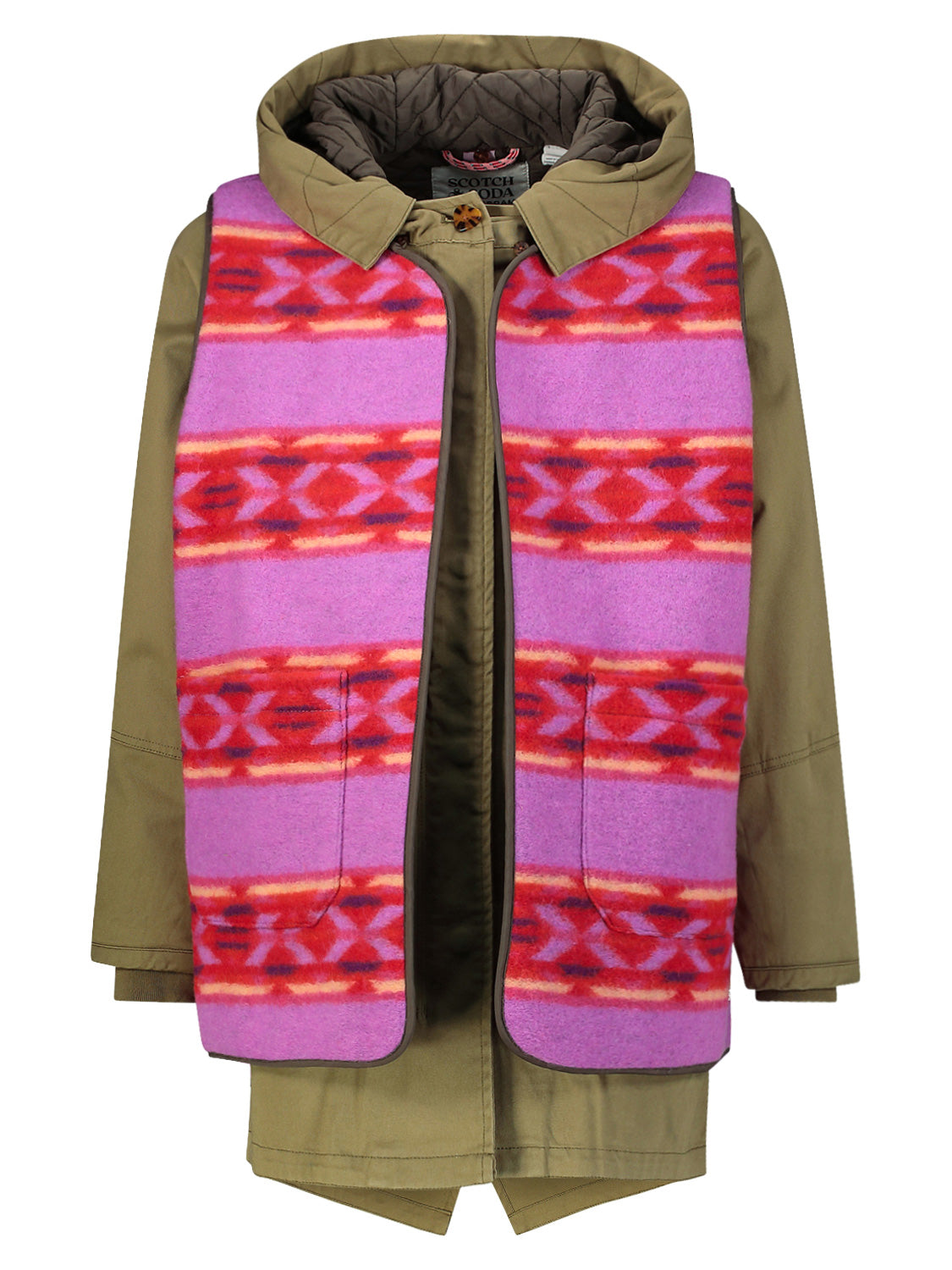 Scotch Soda parka Khaki girls - Main Image