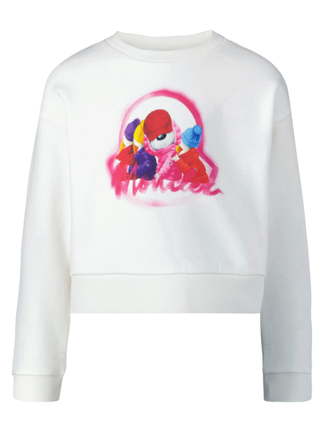 Moncler Enfant Kids Sweatshirt White in White 1704817416-6802378567-1.jpg | NICKIS.com
