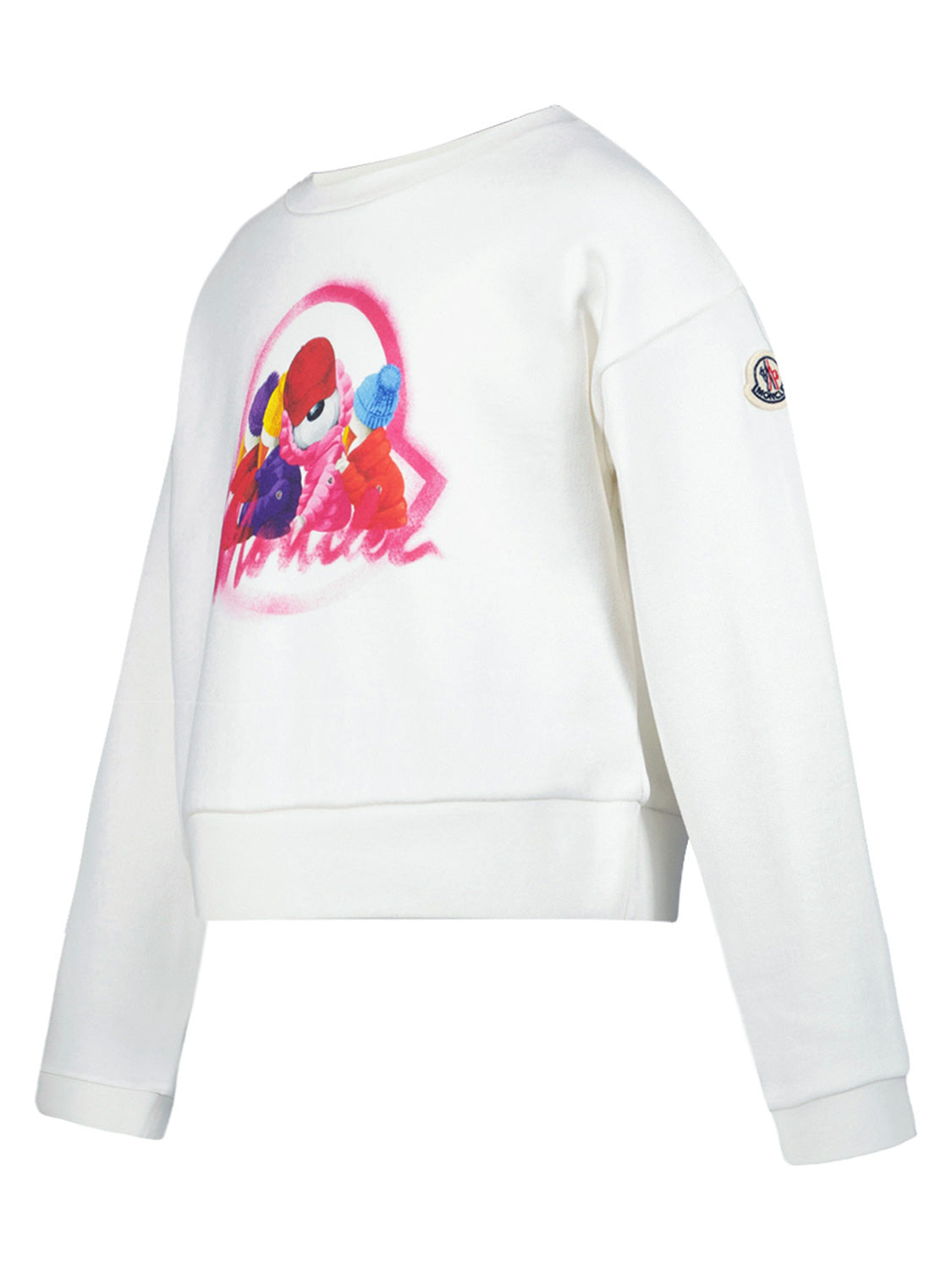 Moncler Enfant Kids Sweatshirt White in White 1704817416-6802378567-4.jpg | NICKIS.com