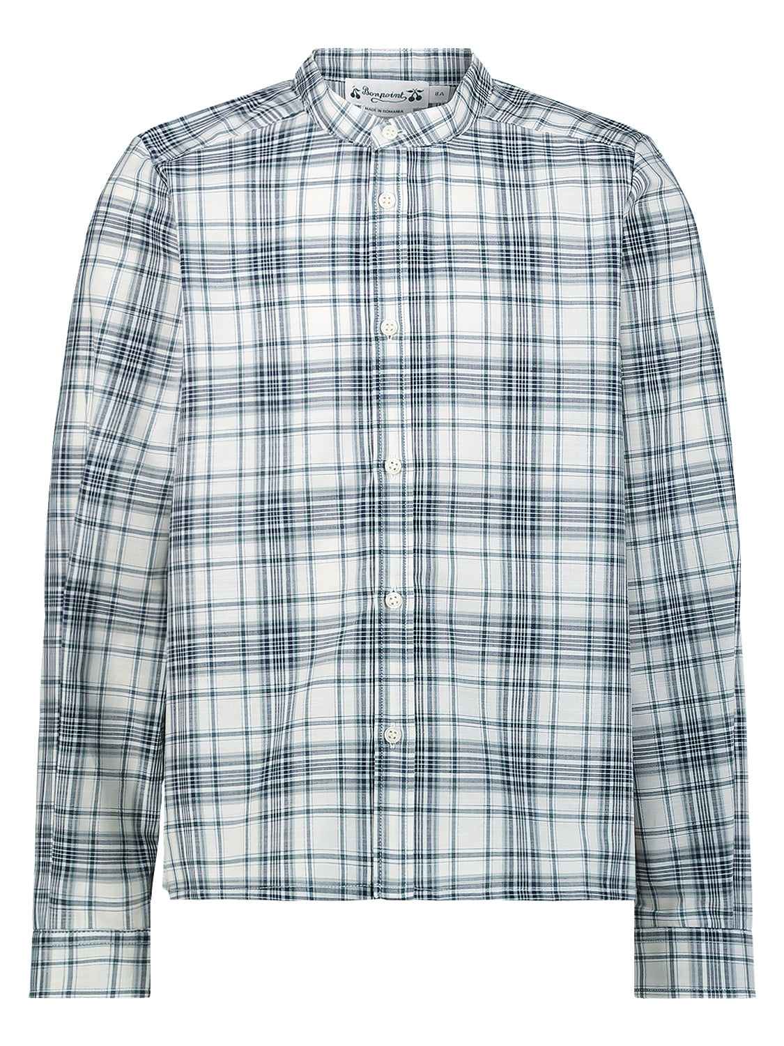 $230 Bonpoint cotton boys popular plaid button down Shirt