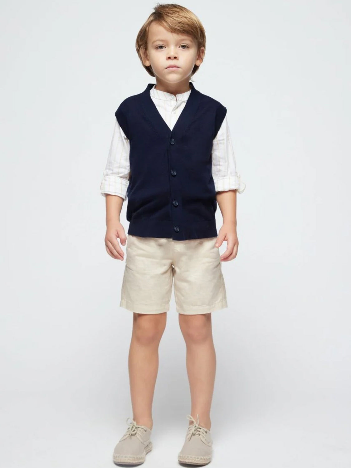 Anzugweste Marineblau