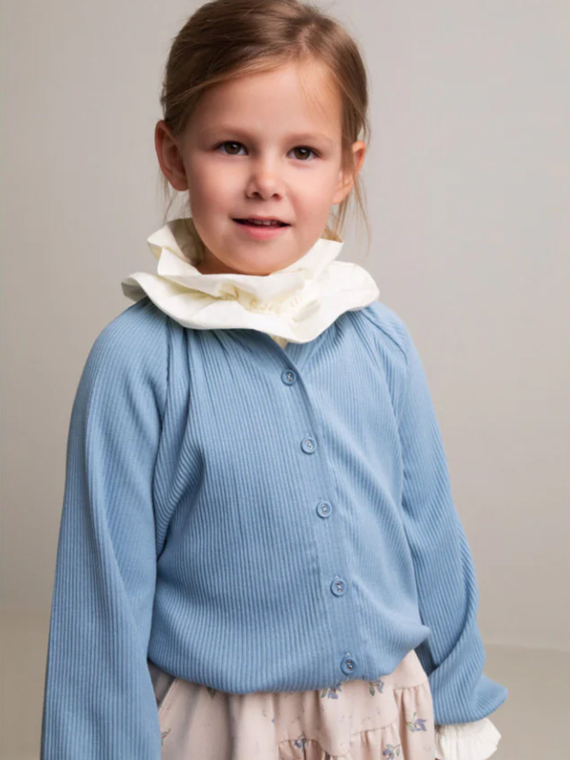 Strickjacke Hellblau