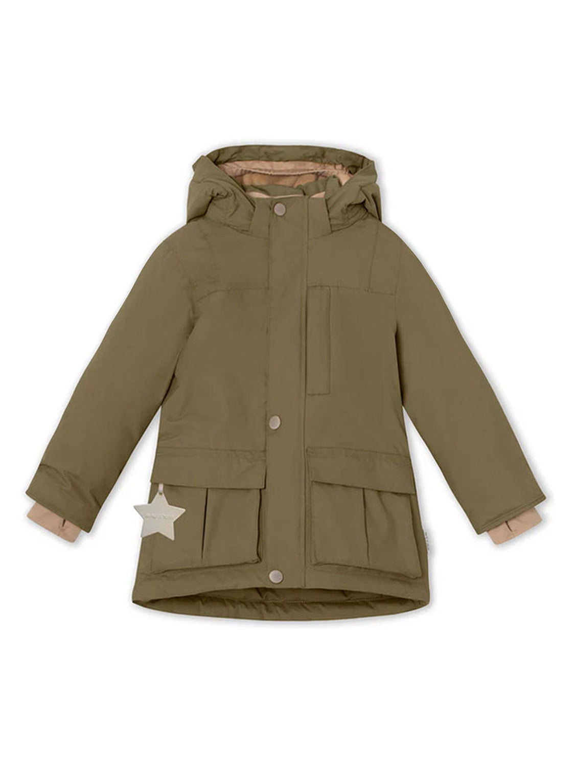 Wintermantel Olivgrün