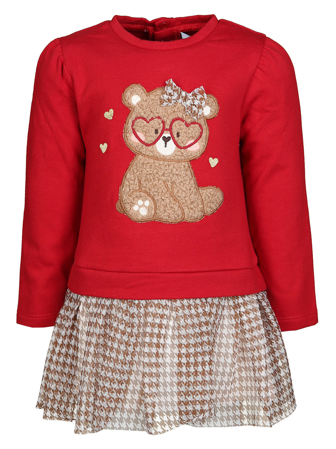 mayoral red dress Mayoral Red Hearts Baby Dress
