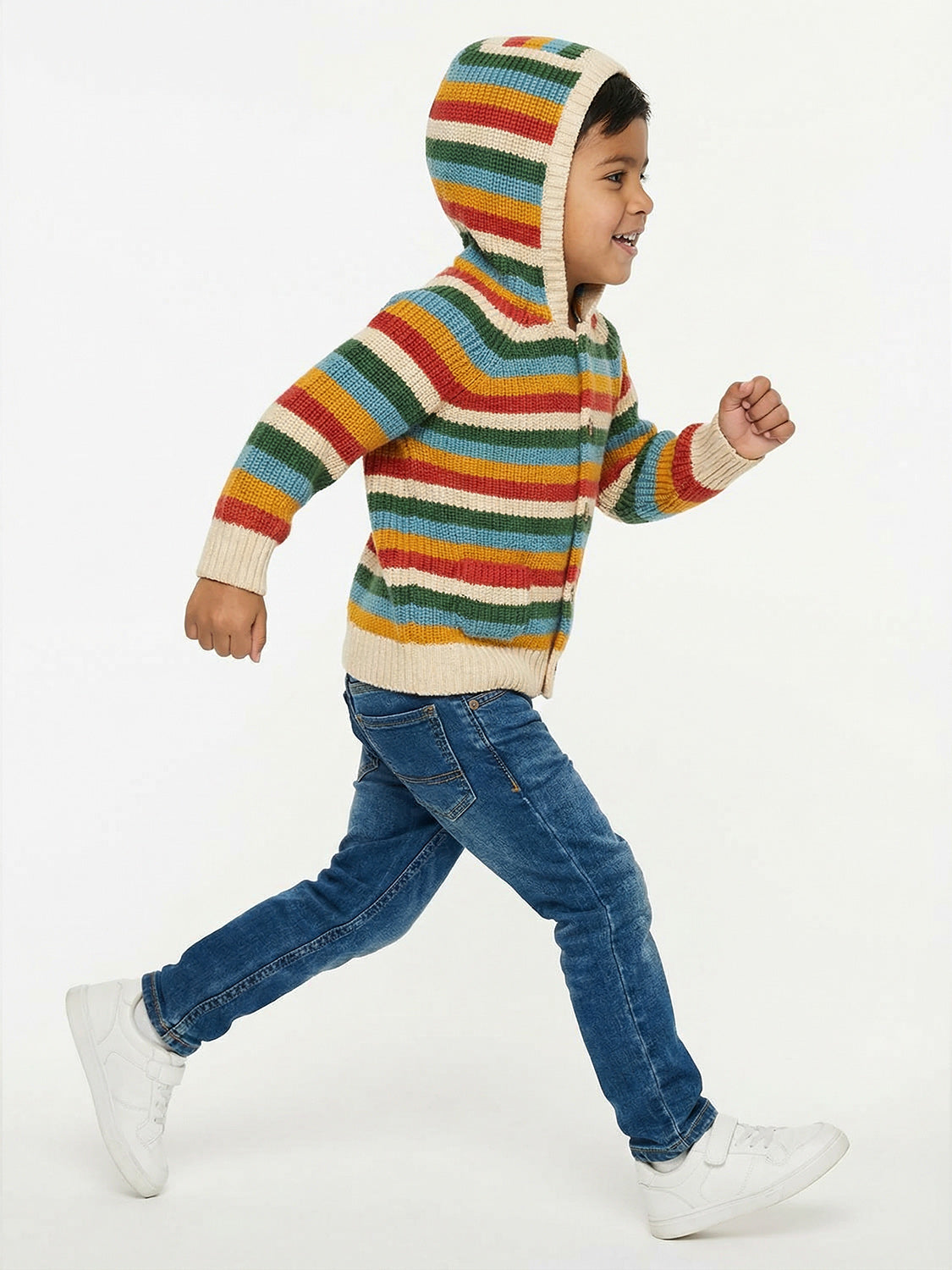 Strickjacke Mehrfarbig