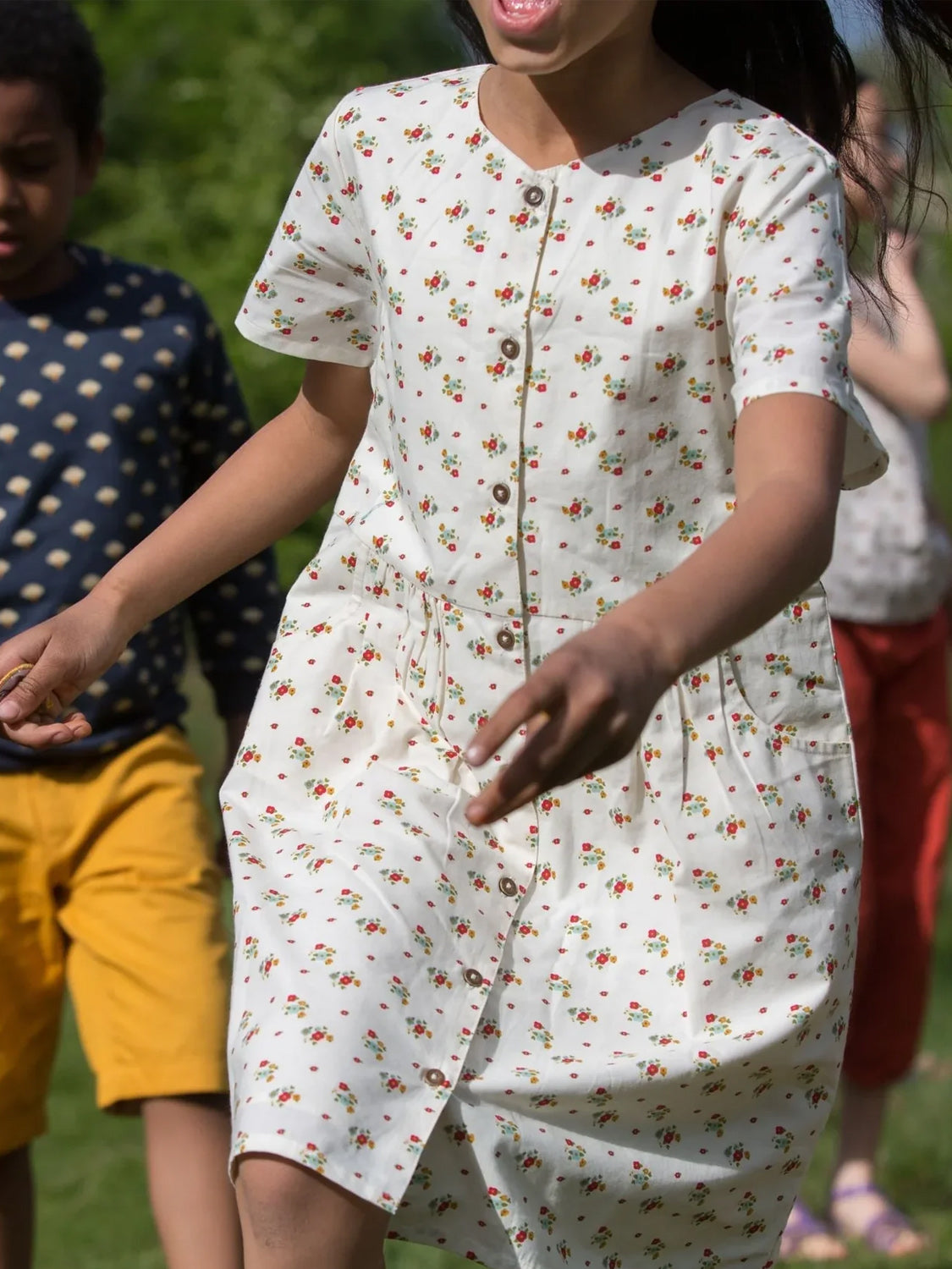 Kleid Cremeweiß