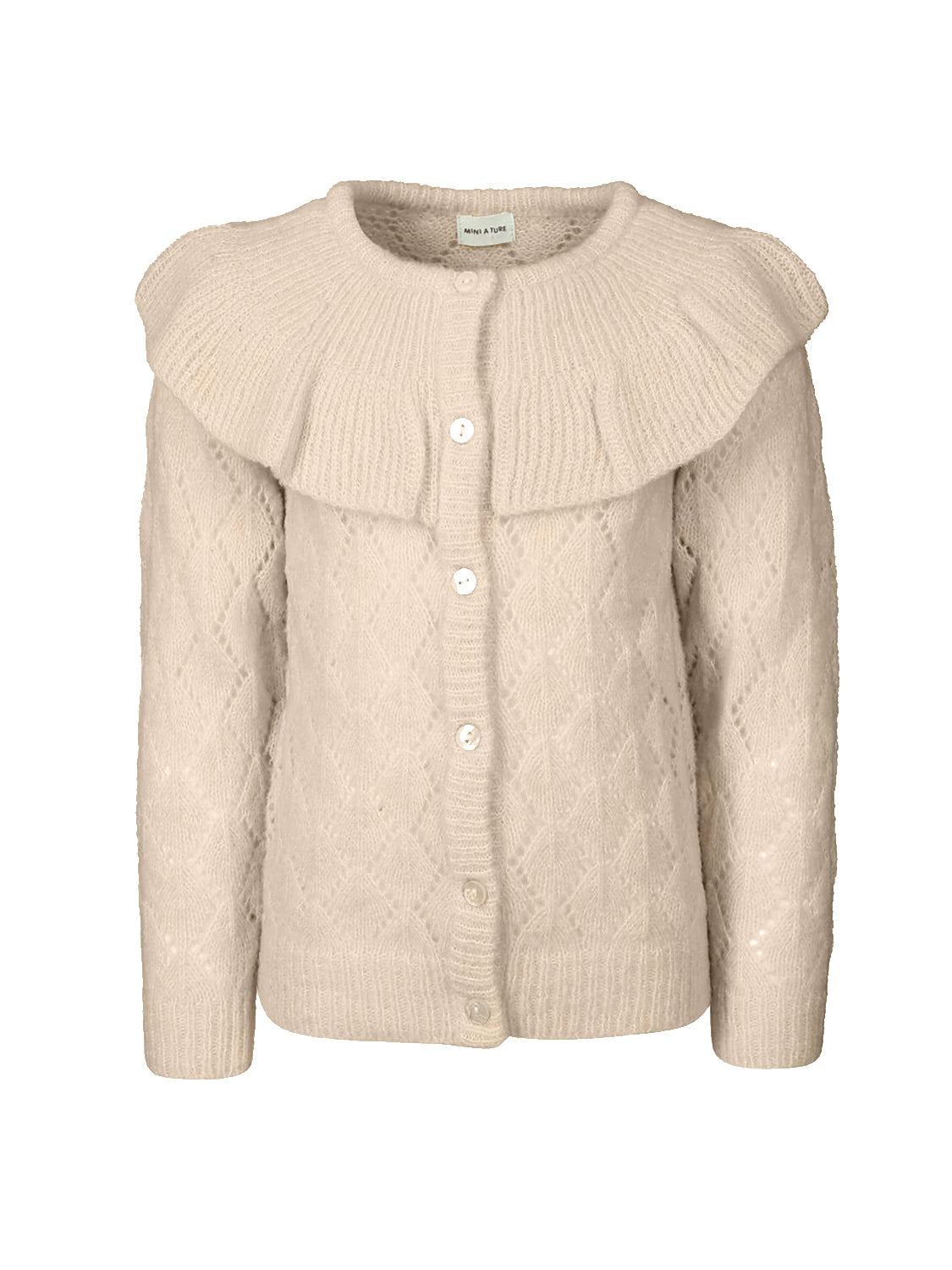 Strickjacke Beige
