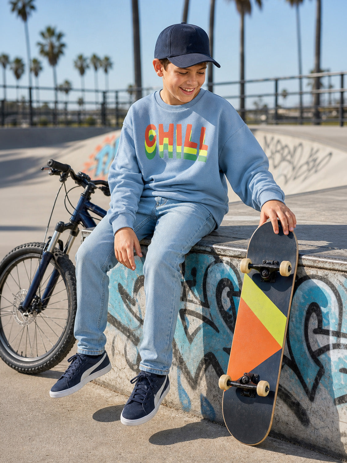Sweatshirt Light Blue