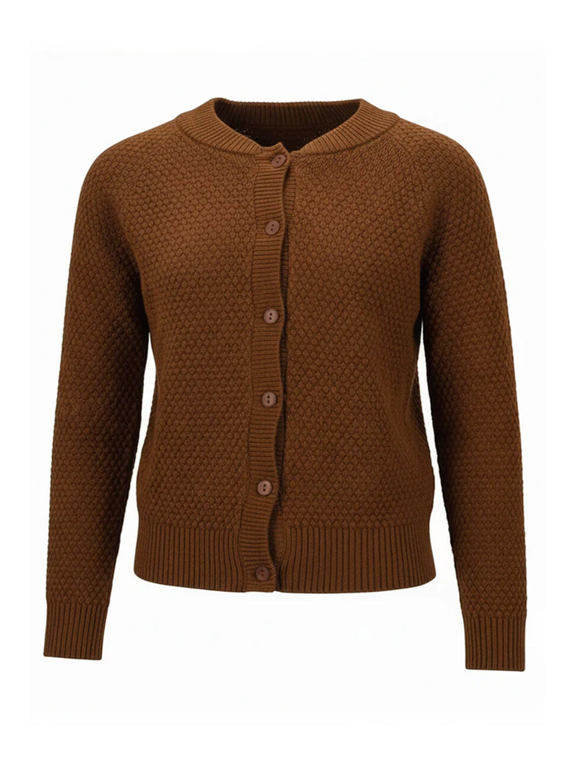 Strickjacke Braun
