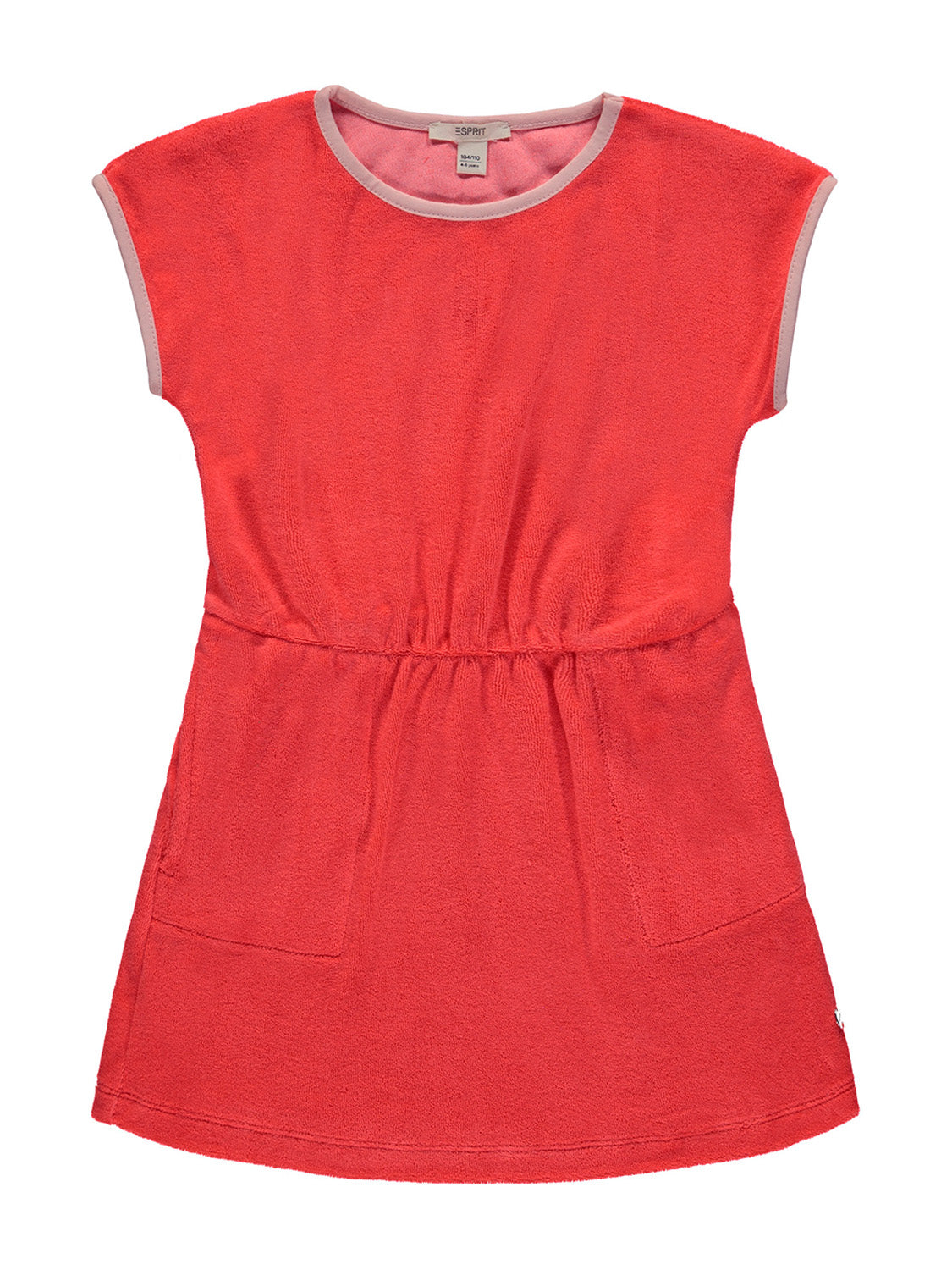 esprit red dress Women red mini dress with sleeves