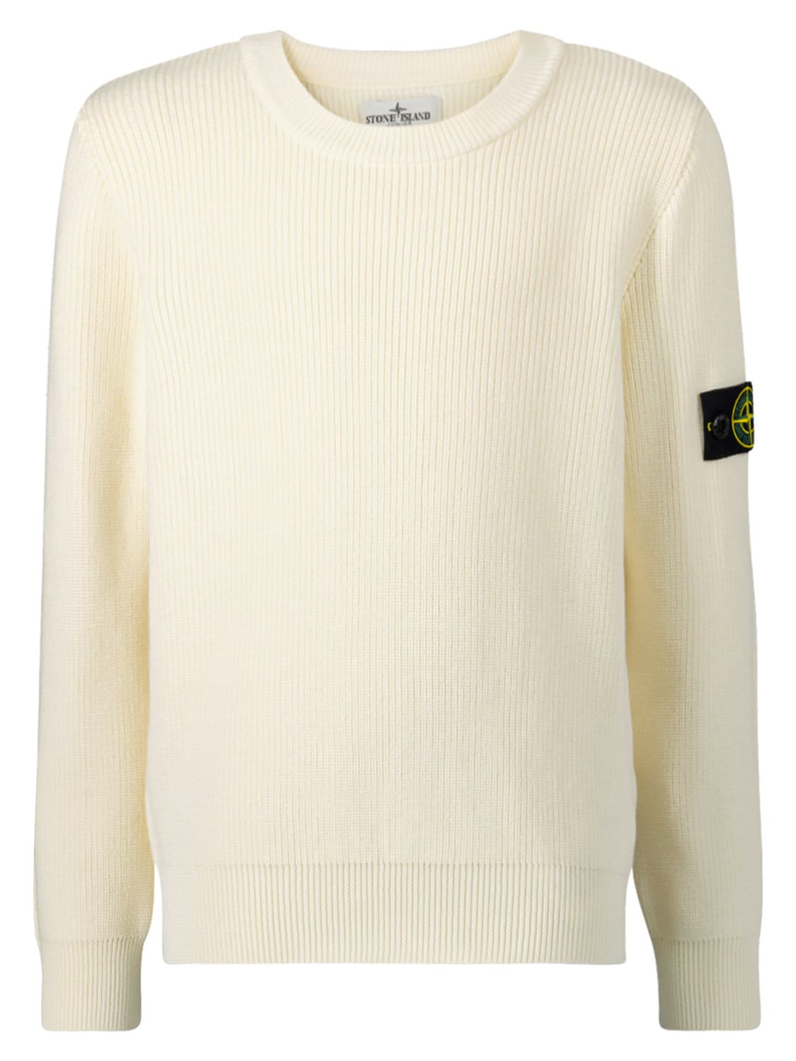 STONE ISLAND JUNIOR Sweaters Ivory boys