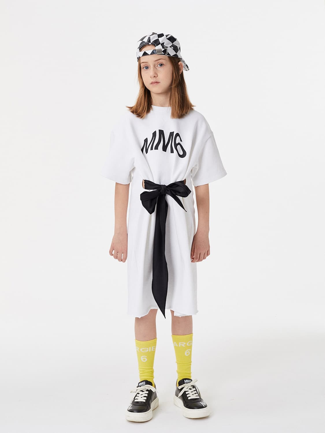 MM6 Maison Margiela Kids dress White in White 6708834985-2.jpg | NICKIS.com