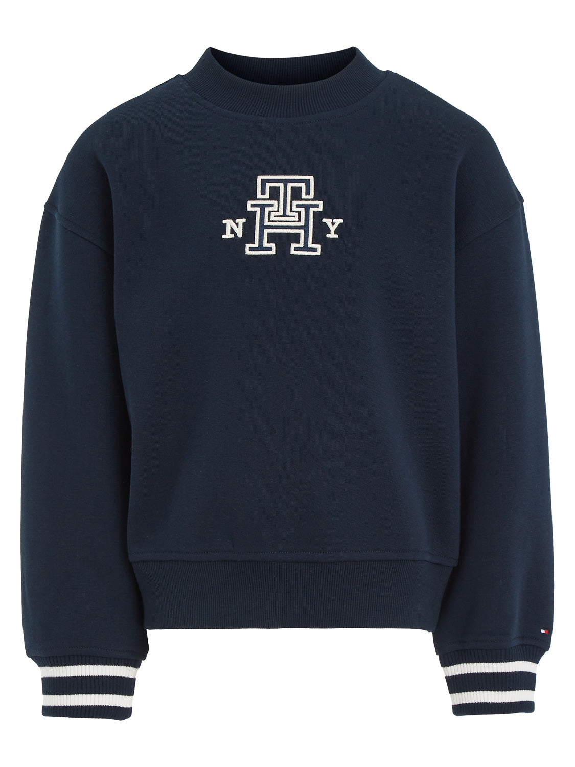 Navy hilfiger sweatshirt on sale