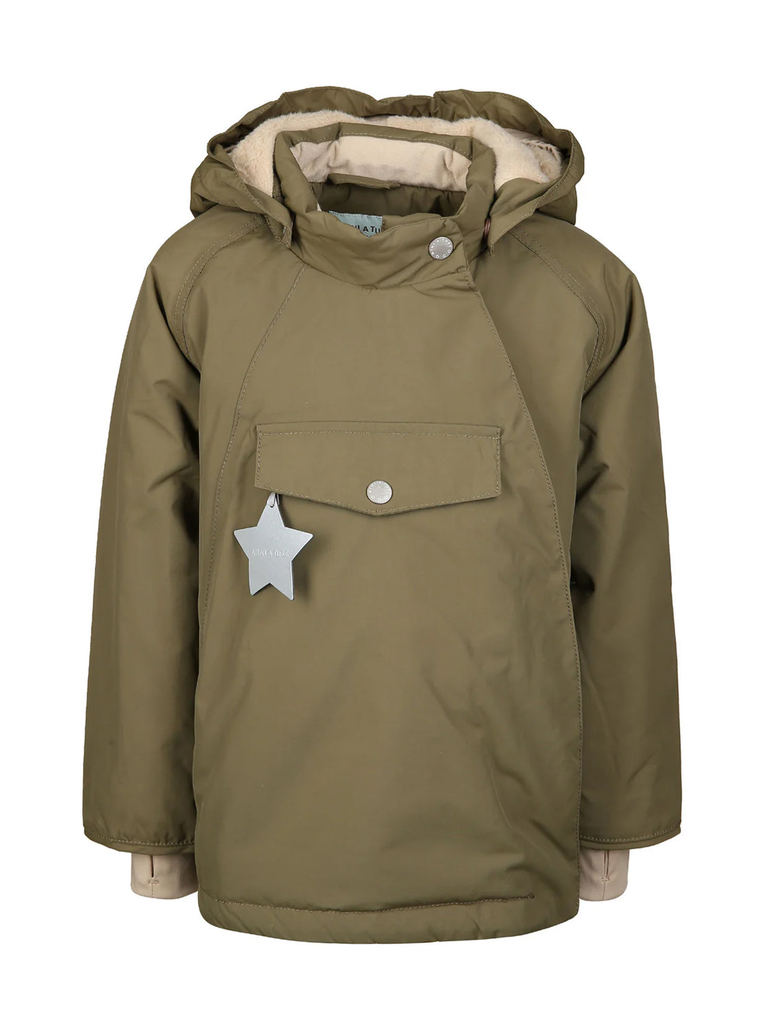 Jacke Wang Olivgrün