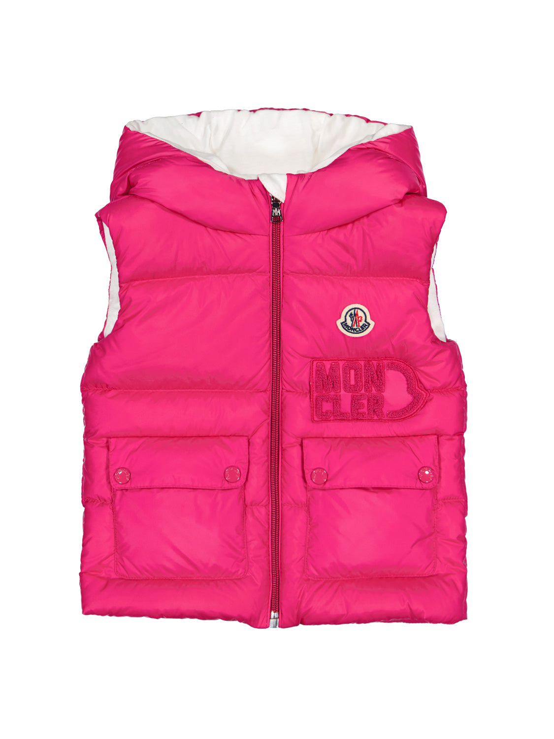 Moncler Enfant Kids vest Amy Fuchsia in Fuchsia 6803966367-1.jpg | NICKIS.com
