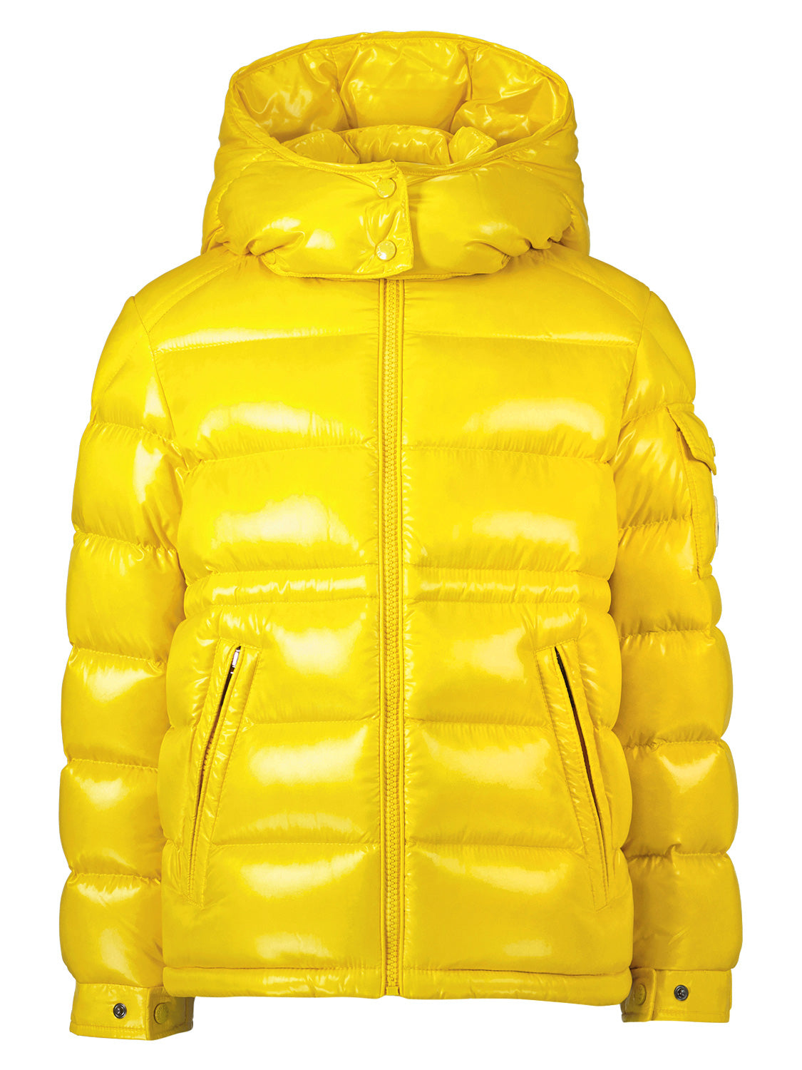 Kids yellow puffer jacket on sale