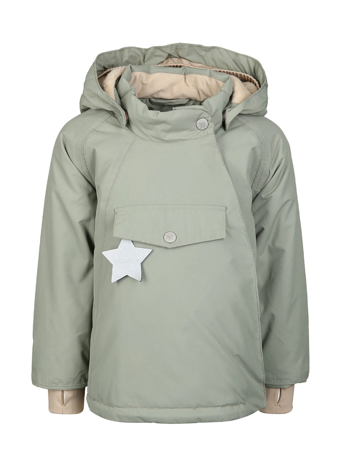 Jacke Wang Olivgrün