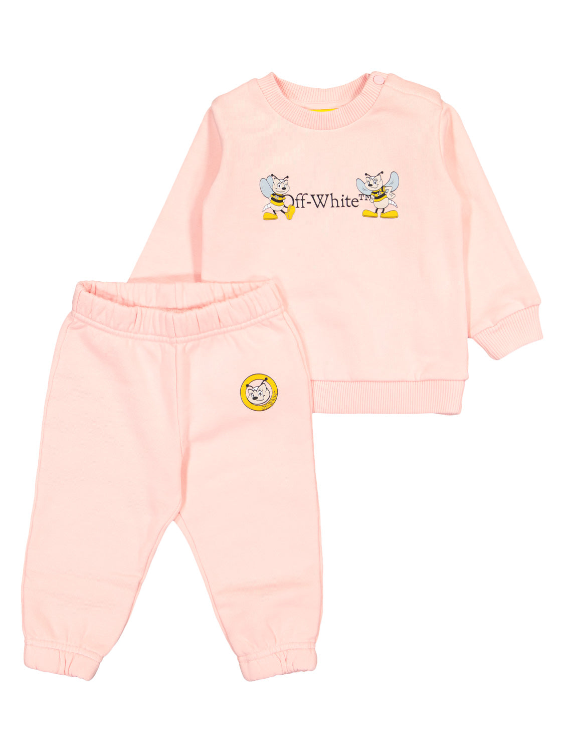 Off White Kids Jogging Suit Pink for Girls