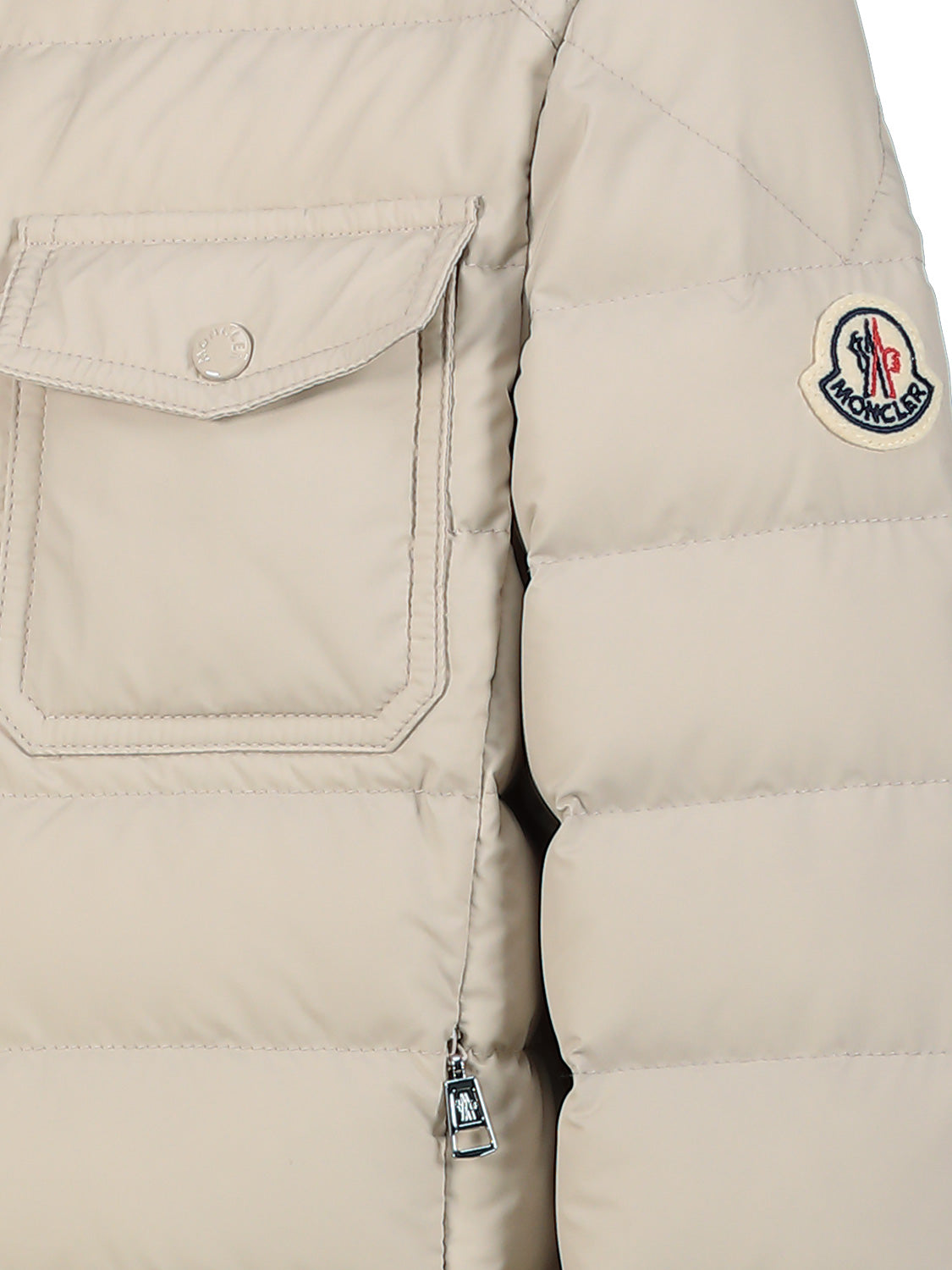 Moncler Enfant Kids Lightweight down jacket Akil Beige in Beige 6900000204-7.jpg | NICKIS.com
