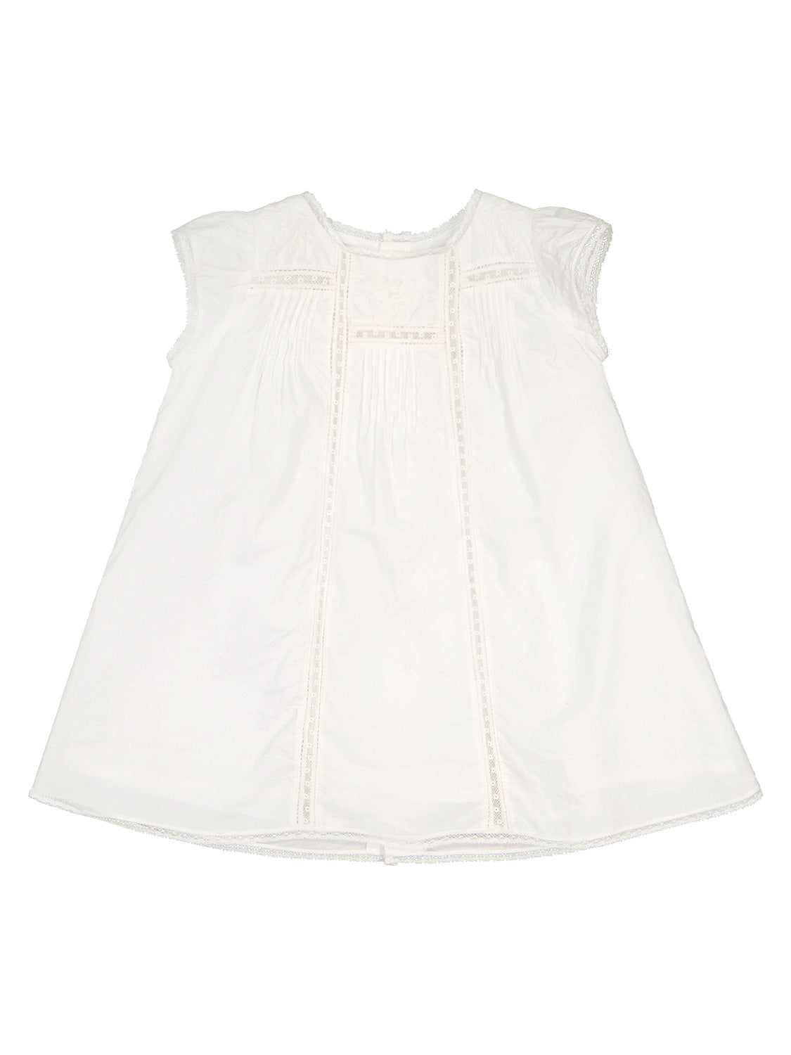 $360 Bonpoint girls white cotton eyelet back buttons cheapest dress