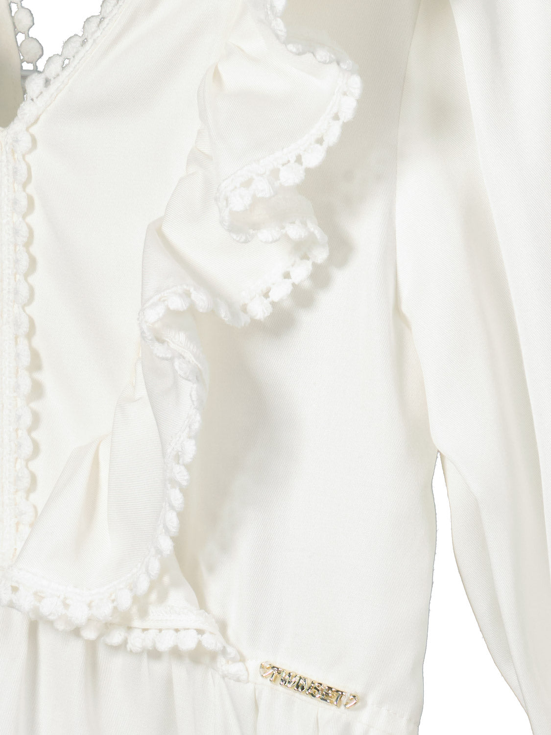 TWINSET Kids dress White in White 6907378584-5.jpg | NICKIS.com