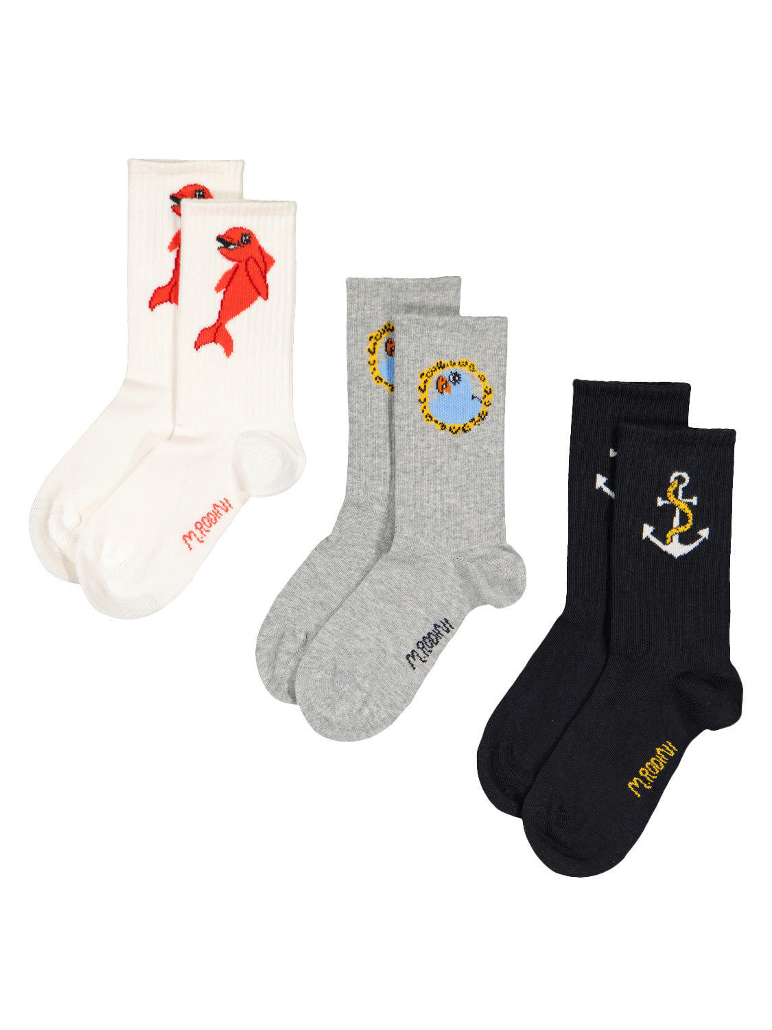 Mini Rodini Kids socks Dolphin in 7008843032-1.jpg | NICKIS.com
