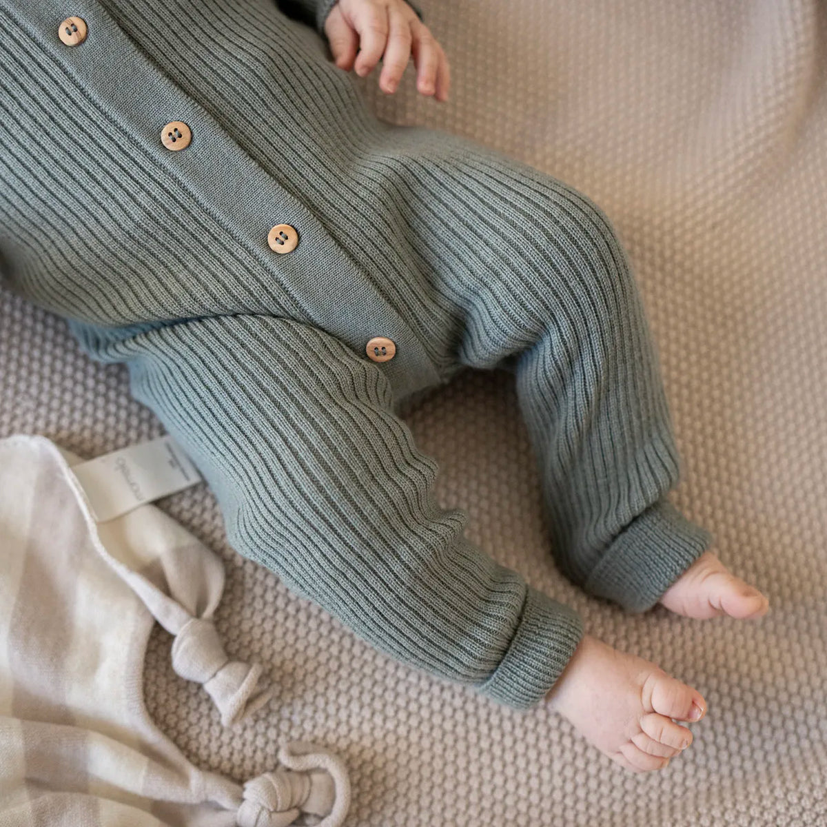 THE WOOLLY ONESIE - sage