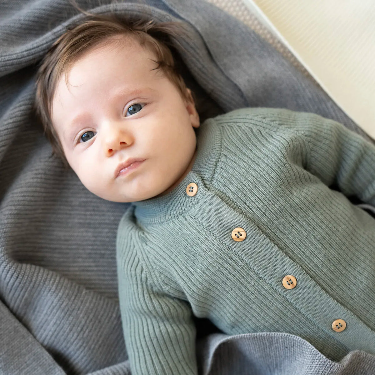 THE WOOLLY ONESIE - sage