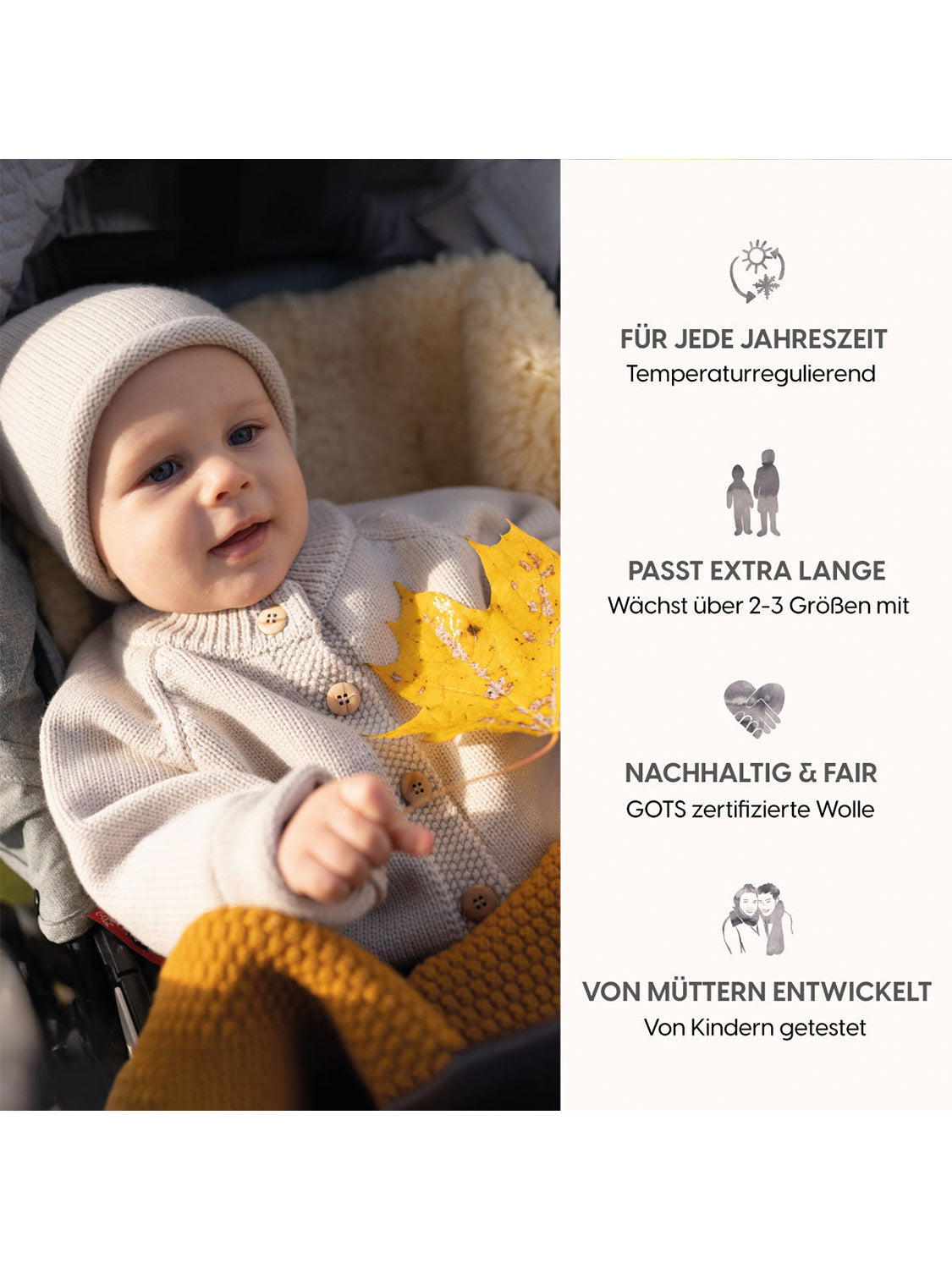 THE WOOLLY CARDIGAN - sand