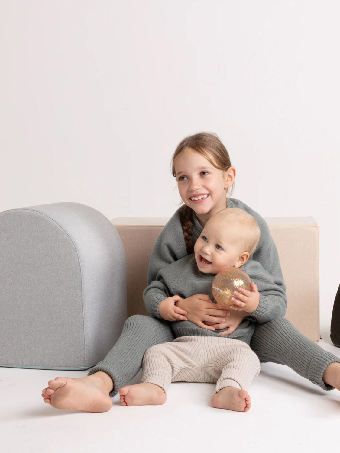 THE WOOLLY BABY LEGGINGS - sand