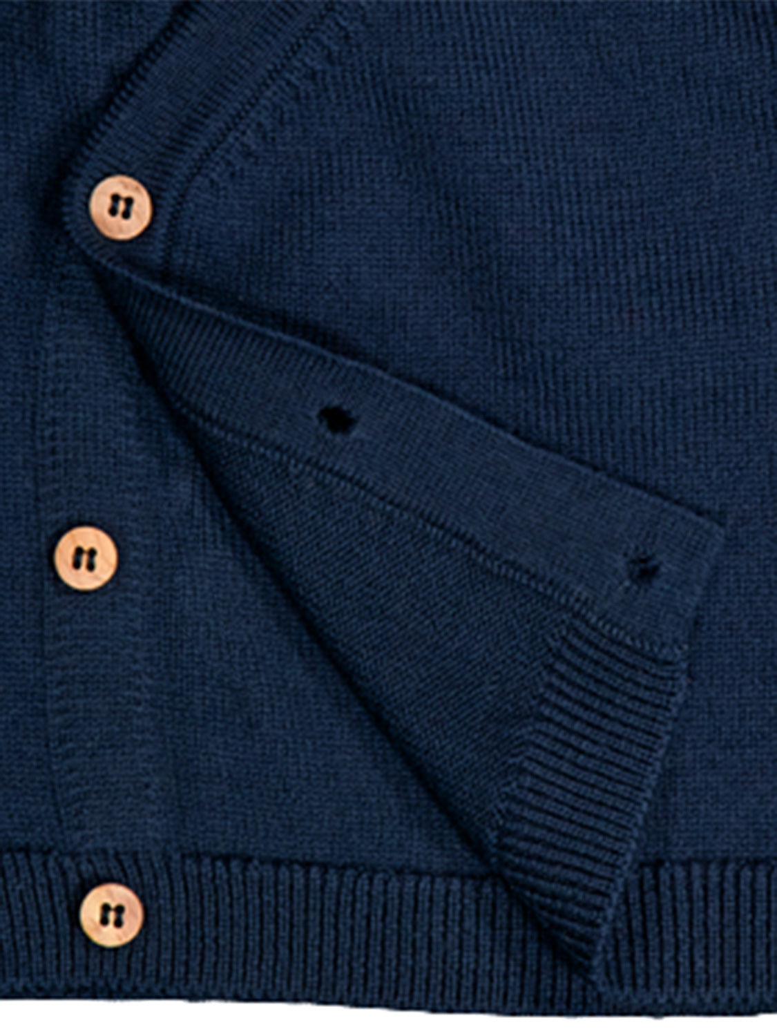 THE WOOLLY BABY JACKET - midnight blue