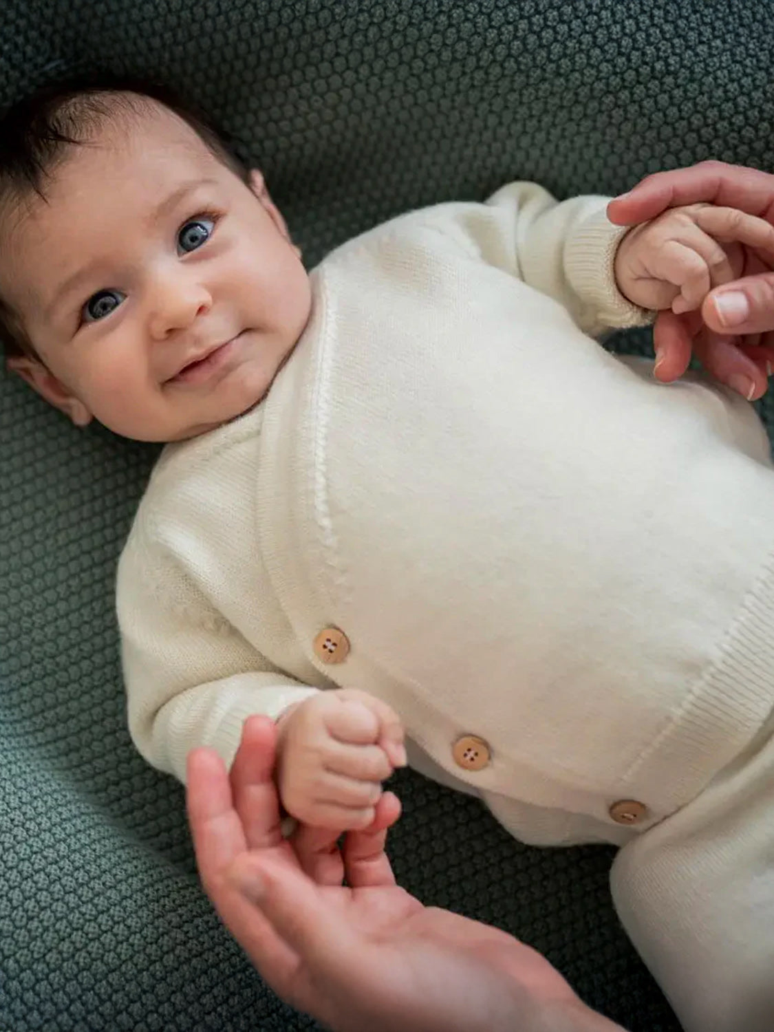 THE WOOLLY BABY JACKET - pure