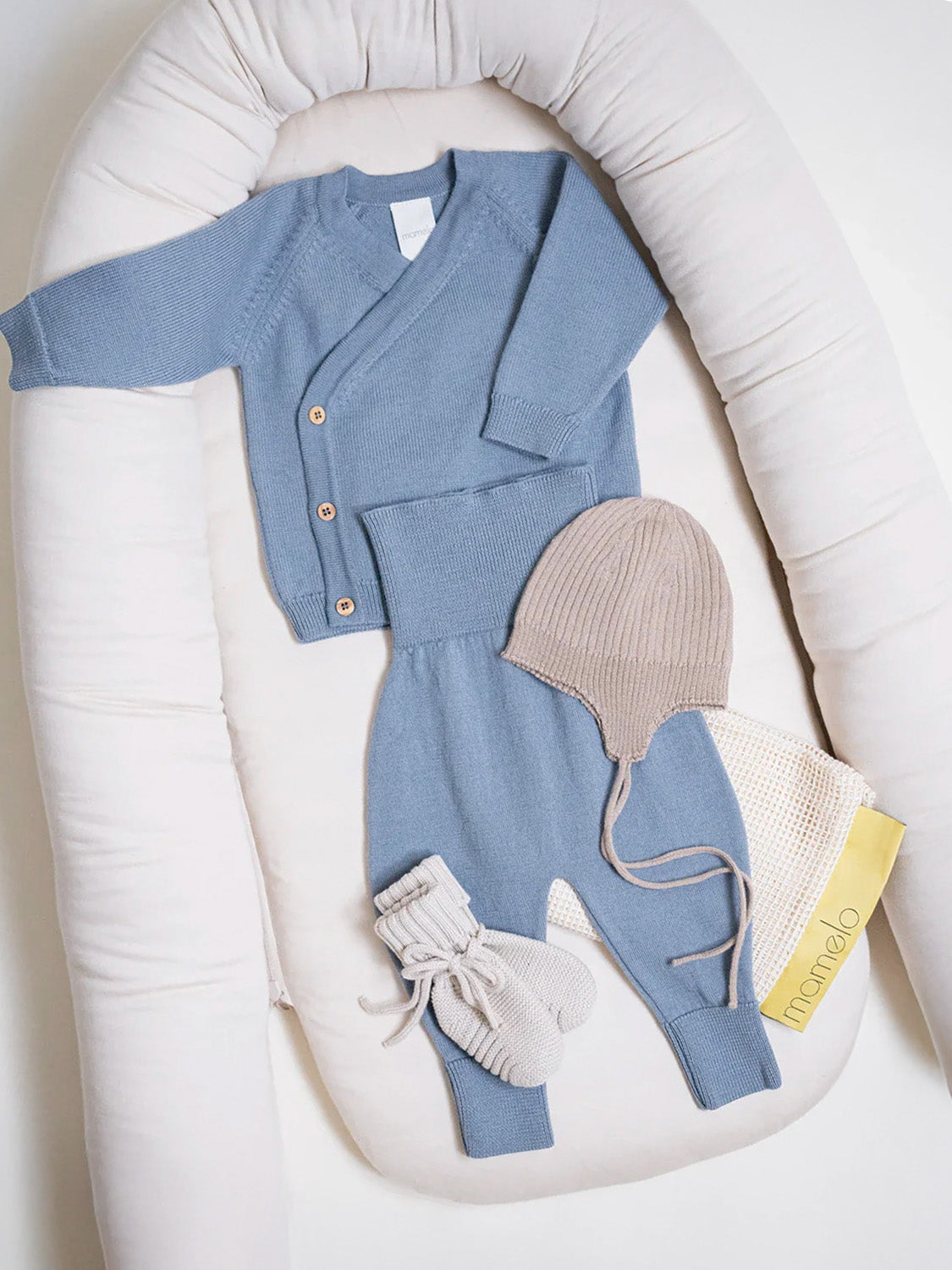 THE WOOLLY BABY PANTS - blue