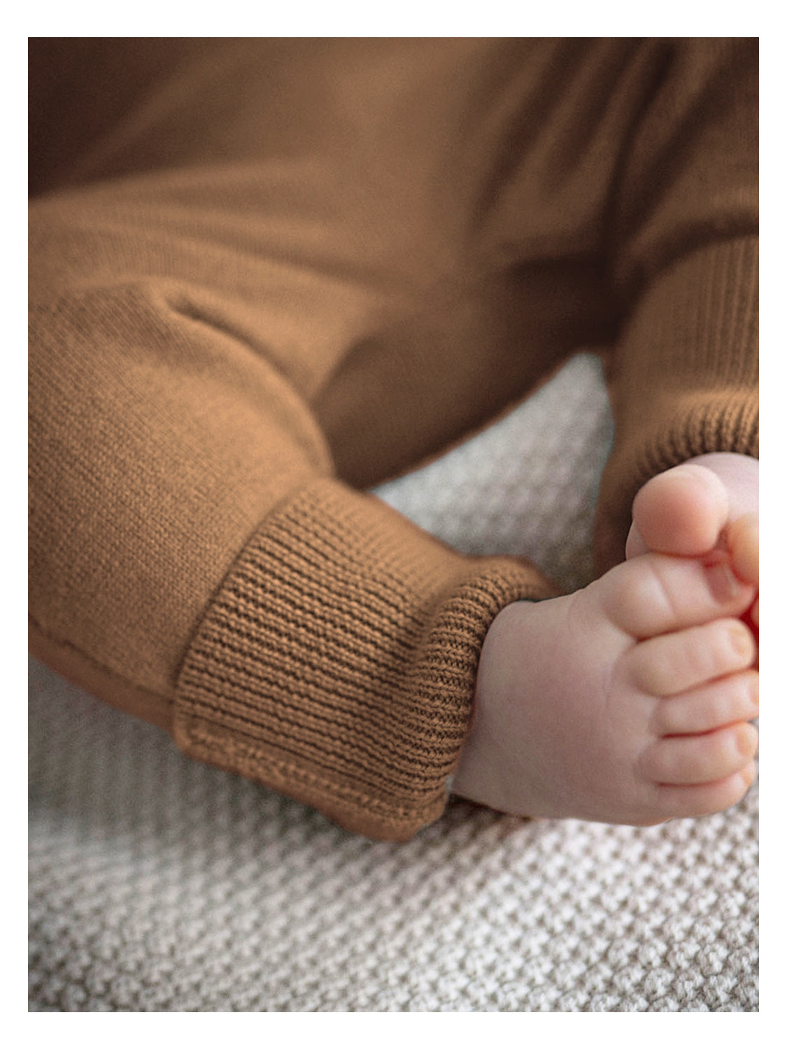 THE WOOLLY BABY PANTS - camel