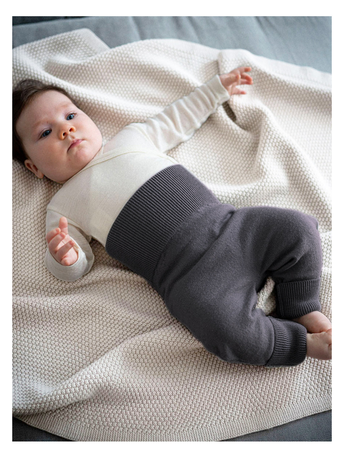 THE WOOLLY BABY PANTS - grey