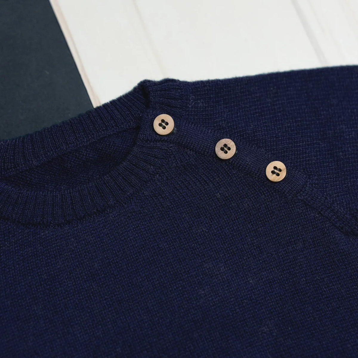 THE WOOLLY BABY SWEATER - midnight blue