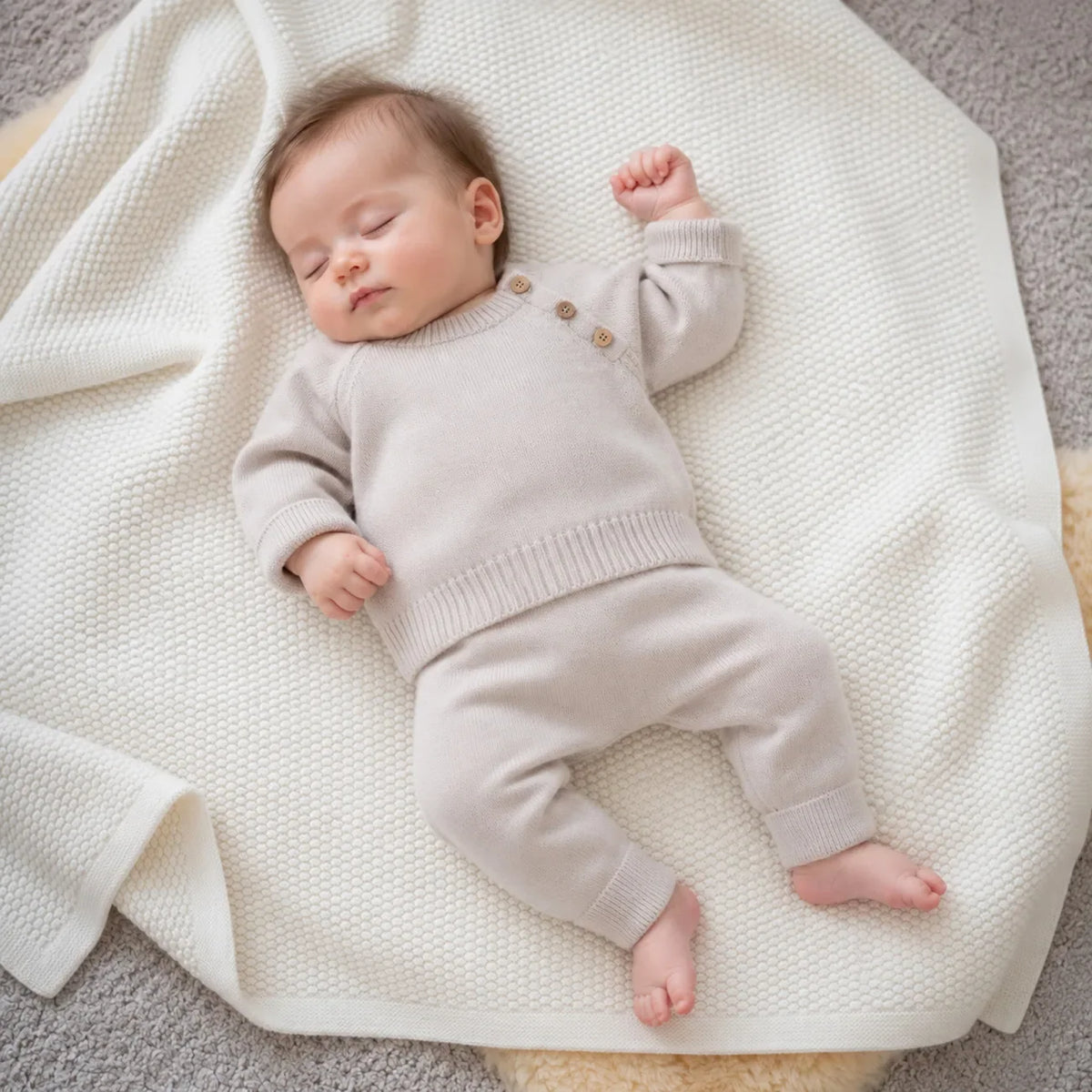 THE WOOLLY BABY SWEATER - new petrol