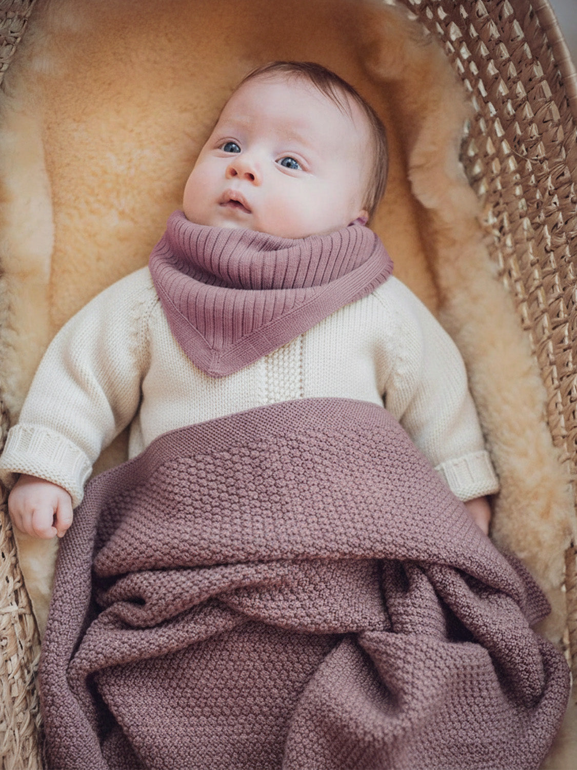 THE WOOLLY BLANKET - mauve