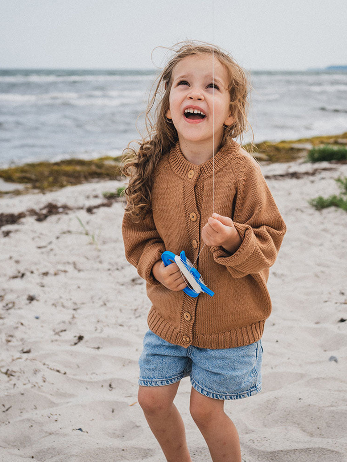 THE WOOLLY CARDIGAN - camel