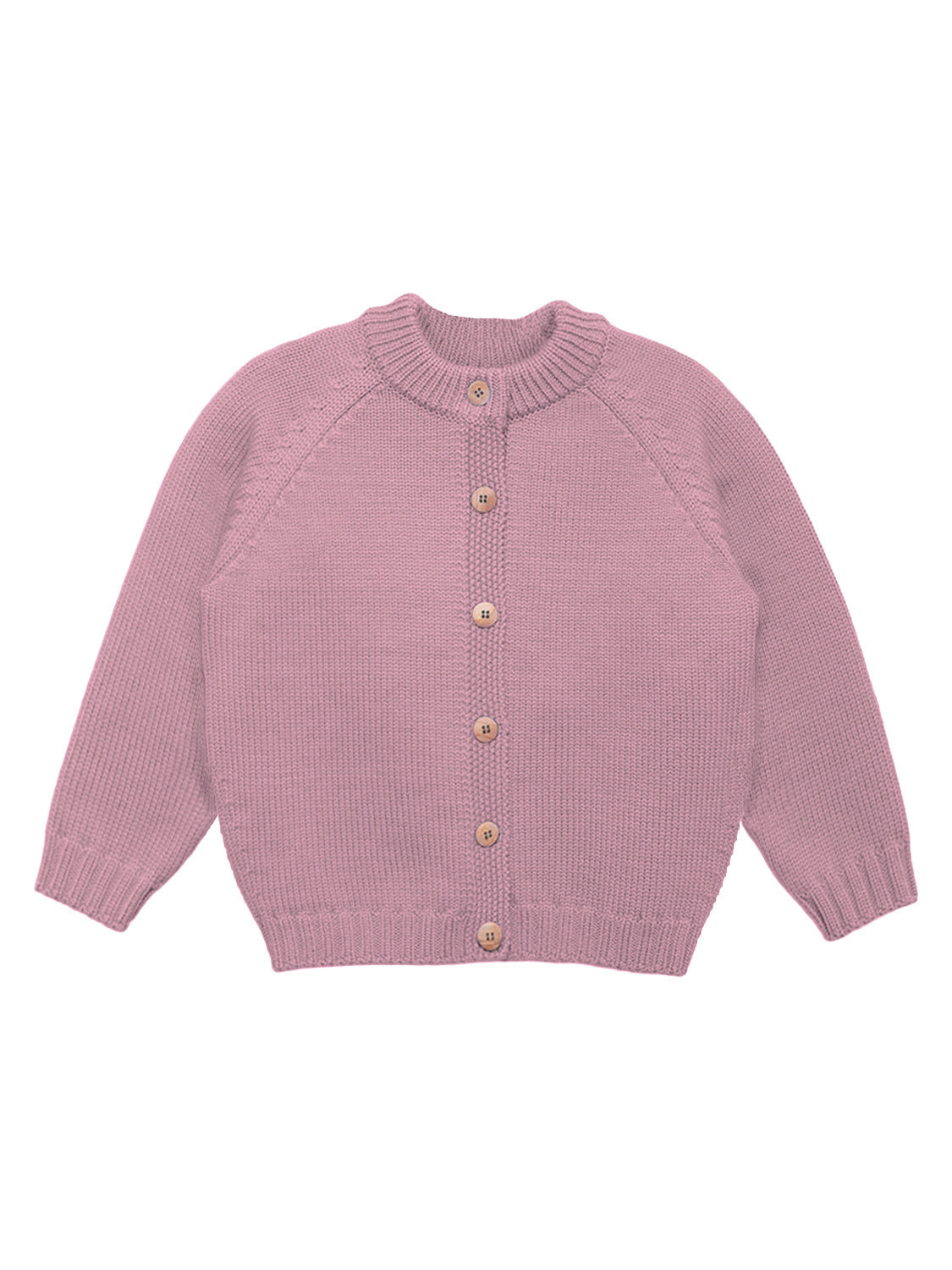 THE WOOLLY CARDIGAN - rose