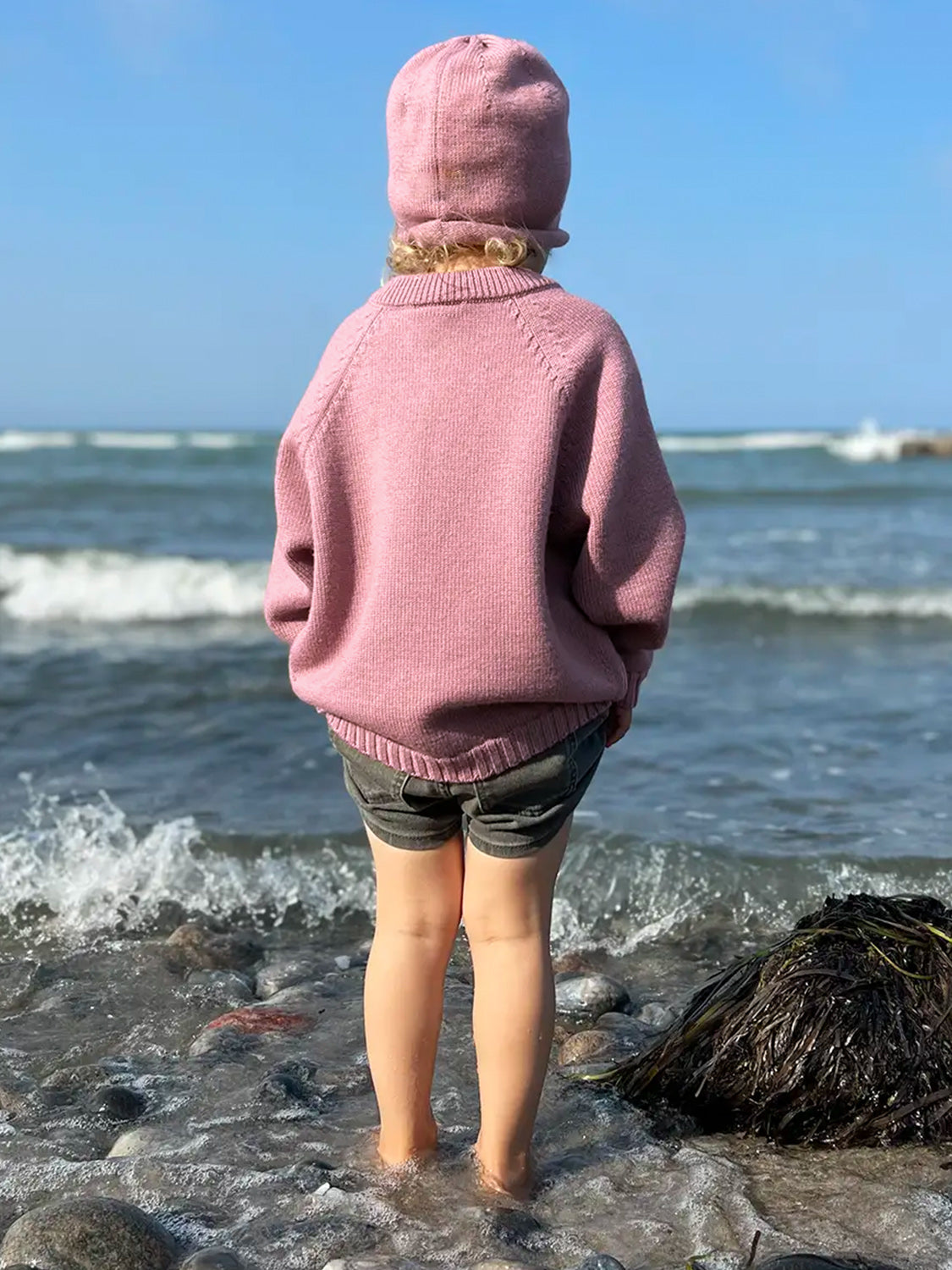 THE WOOLLY CARDIGAN - rose