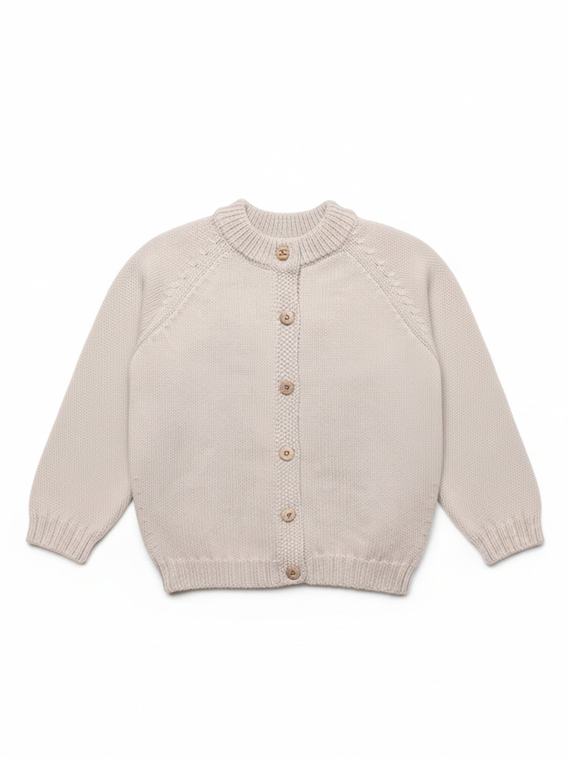 THE WOOLLY CARDIGAN - sand