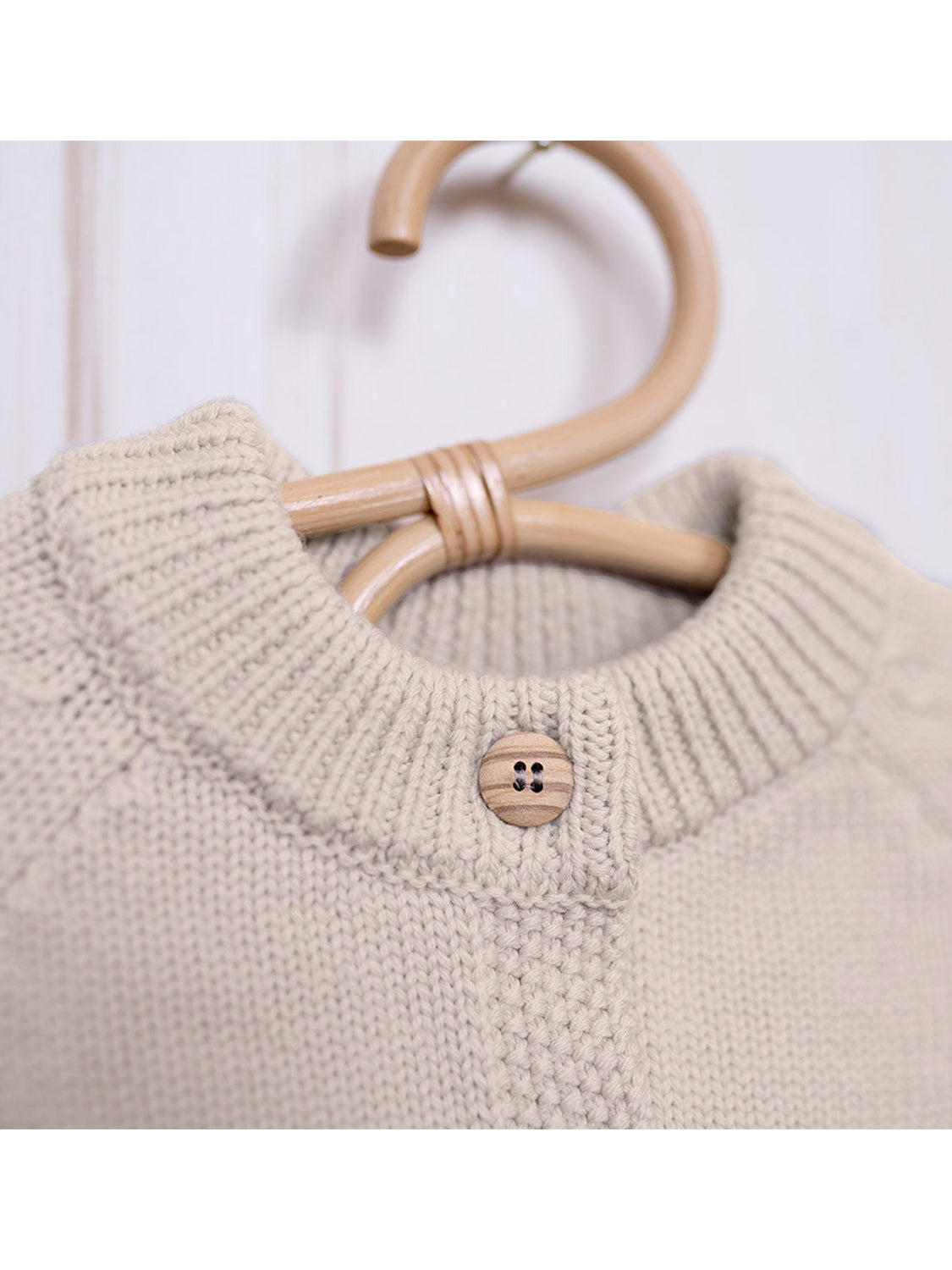 THE WOOLLY CARDIGAN - sand