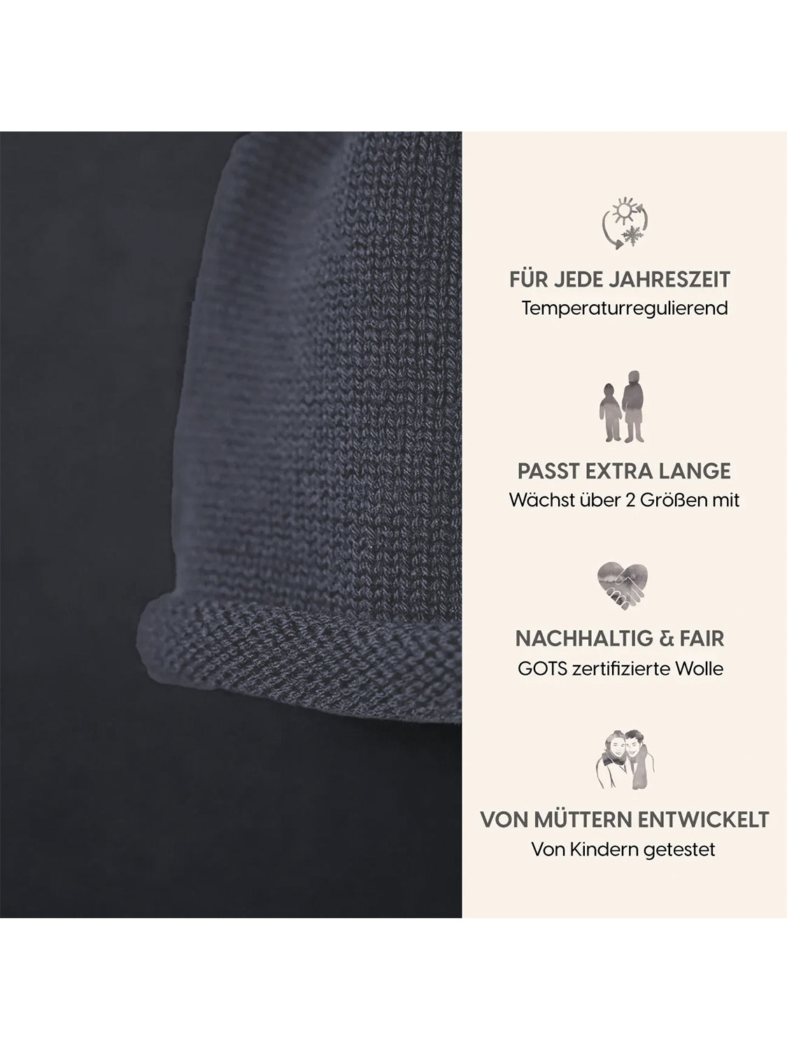 THE WOOLLY HAT - grey