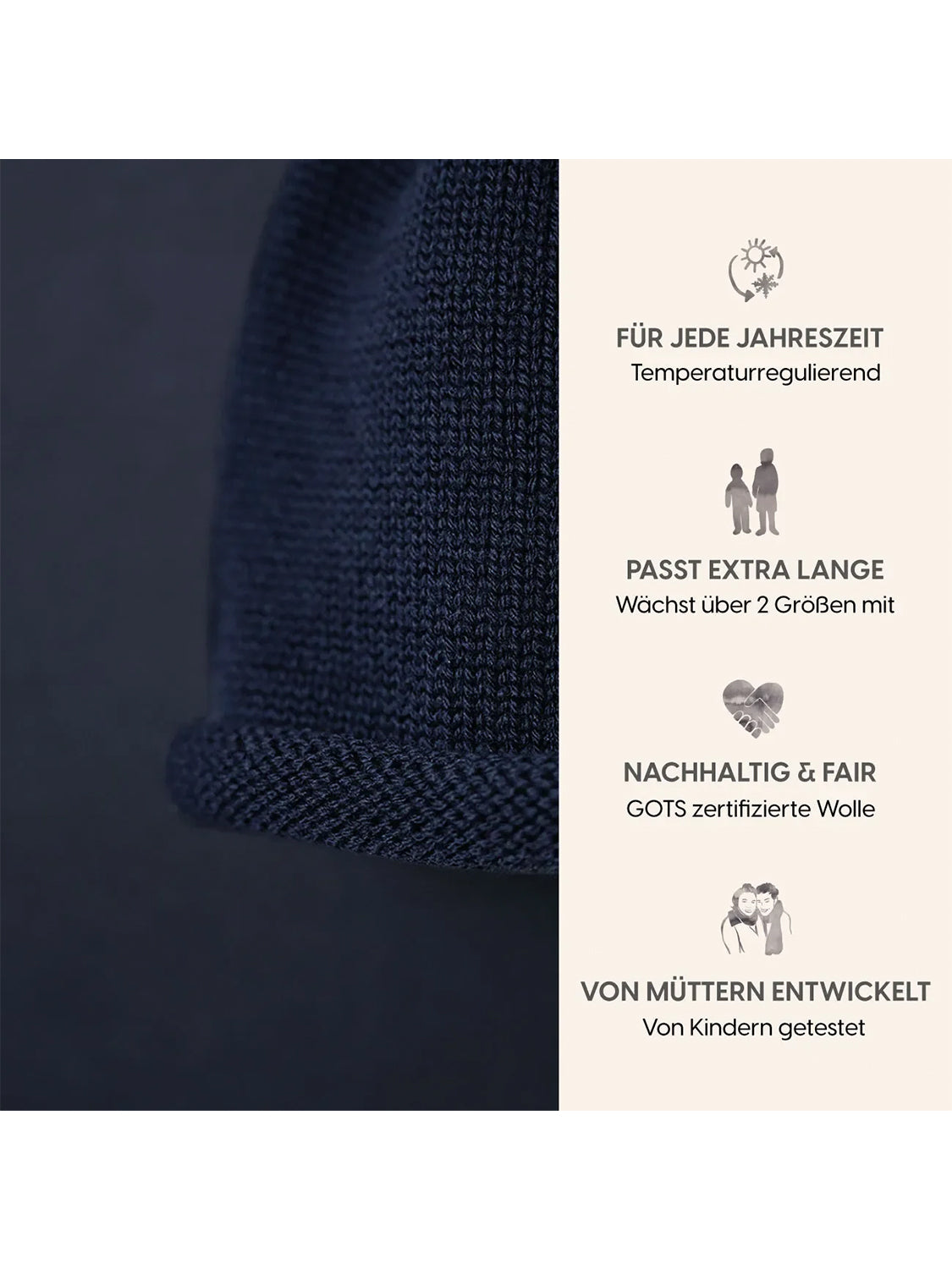 THE WOOLLY HAT - midnight blue