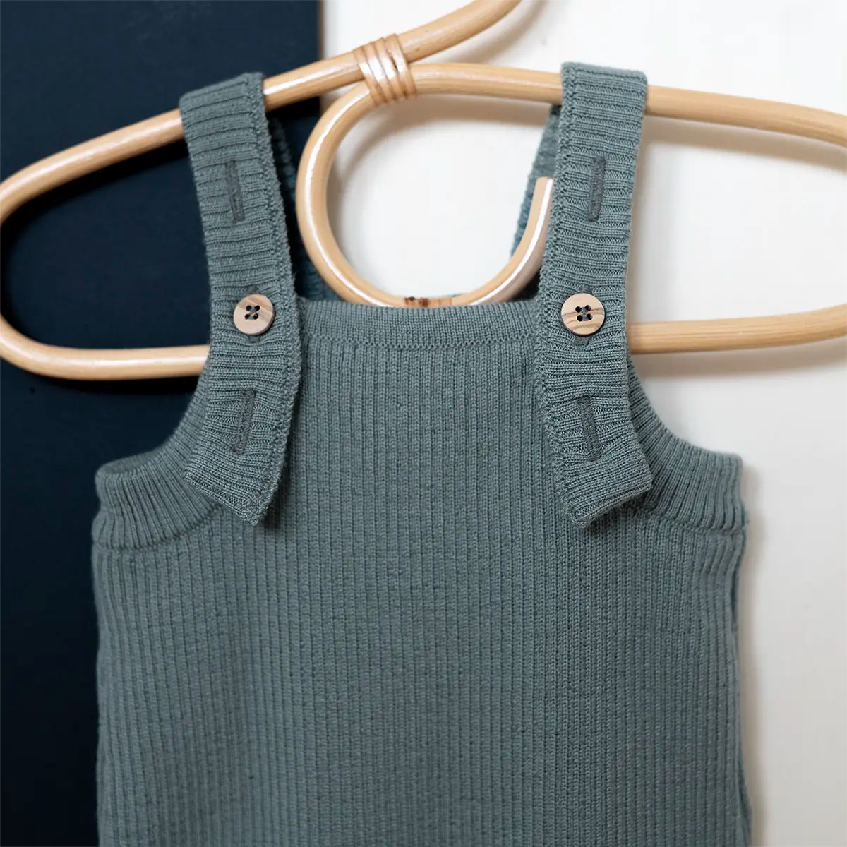 THE WOOLLY BABY JUMPSUIT - sage